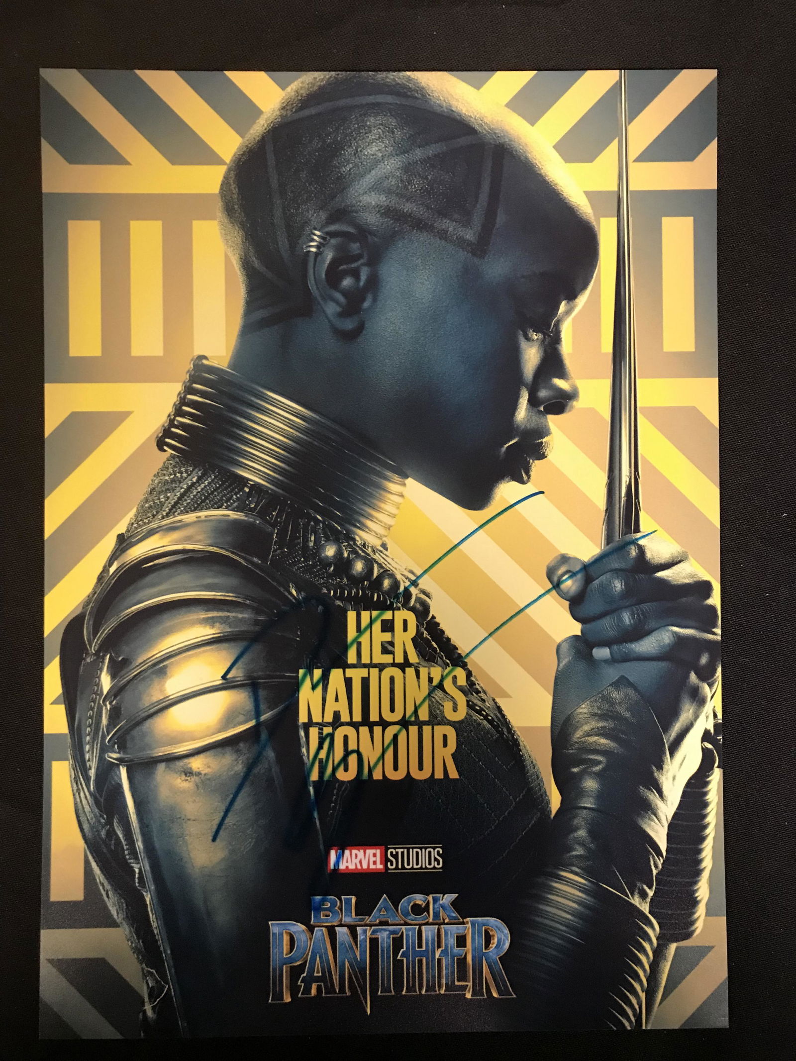 DANAI GURIRA SIGNED AVENGERS 8 X 10 ( RA COA) (1 of 3)