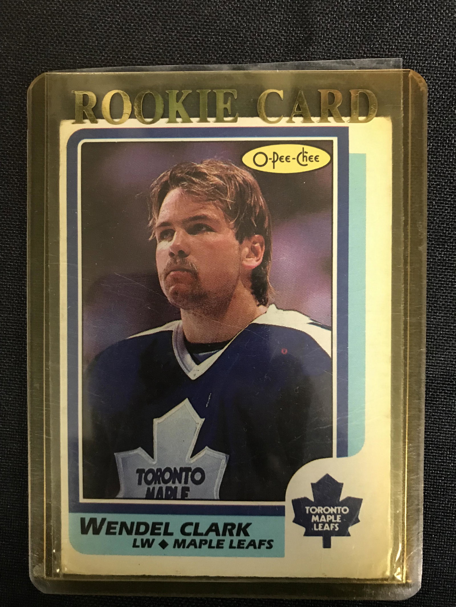 1986-87 WENDEL CLARK ROOKIE CARD: 1986-87 WENDEL CLARK ROOKIE CARD