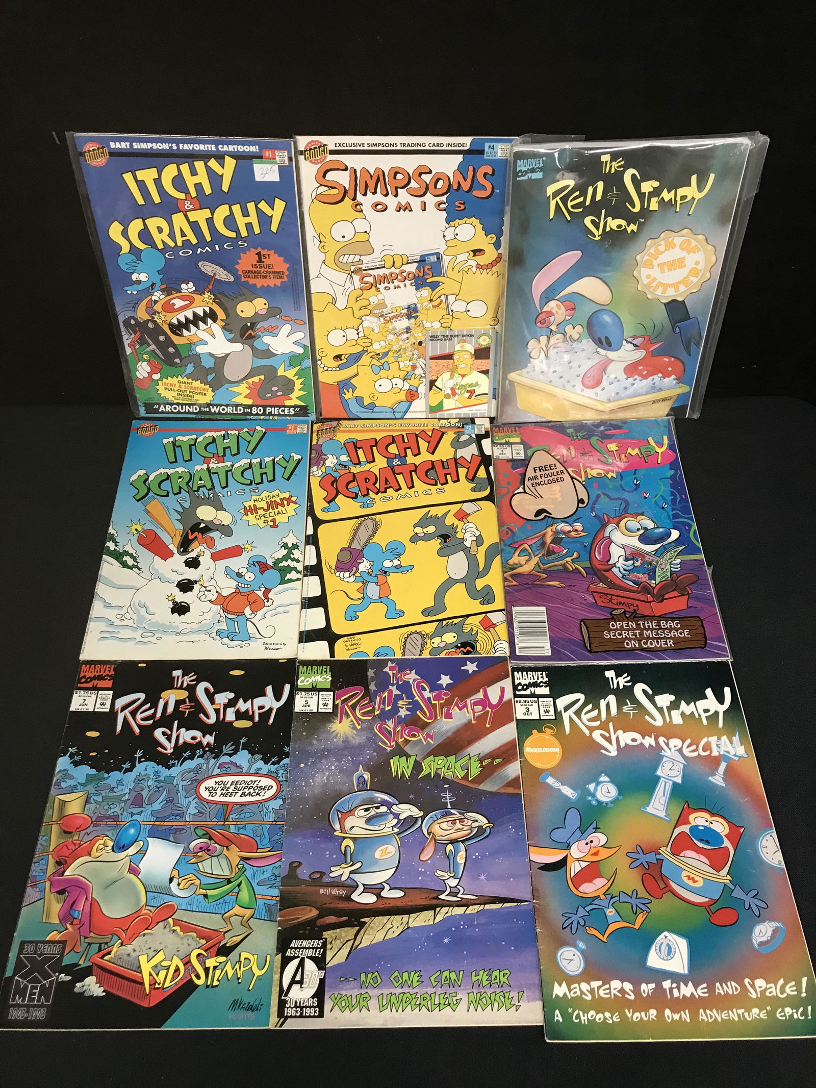 THE REN & STIMPY SHOW/ ITCHY & SCRATCHY COMIC BOOK LOT (1 of 1)
