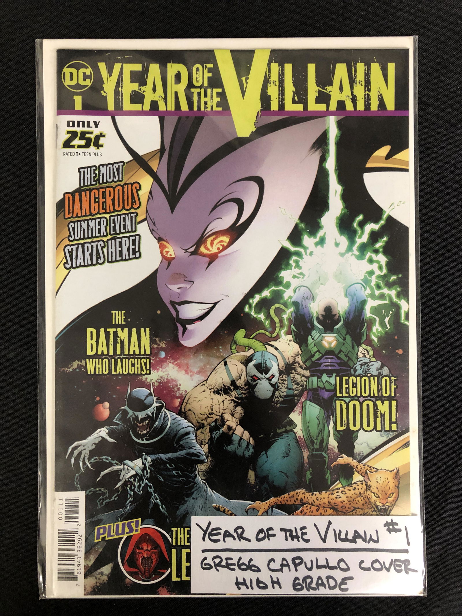YEAR OF THE VILLAIN #1 (DC COMICS) Greg Capullo Cover (1 of 1)
