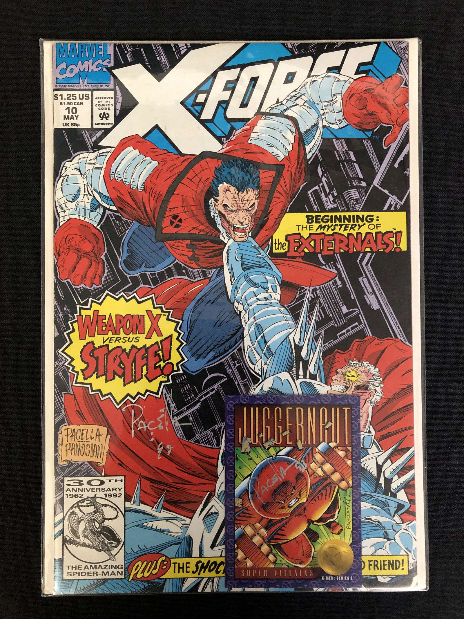 X-FORCE #10 (MARVEL COMICS) Signed by PAGELLA PANOSIAN (1 of 3)