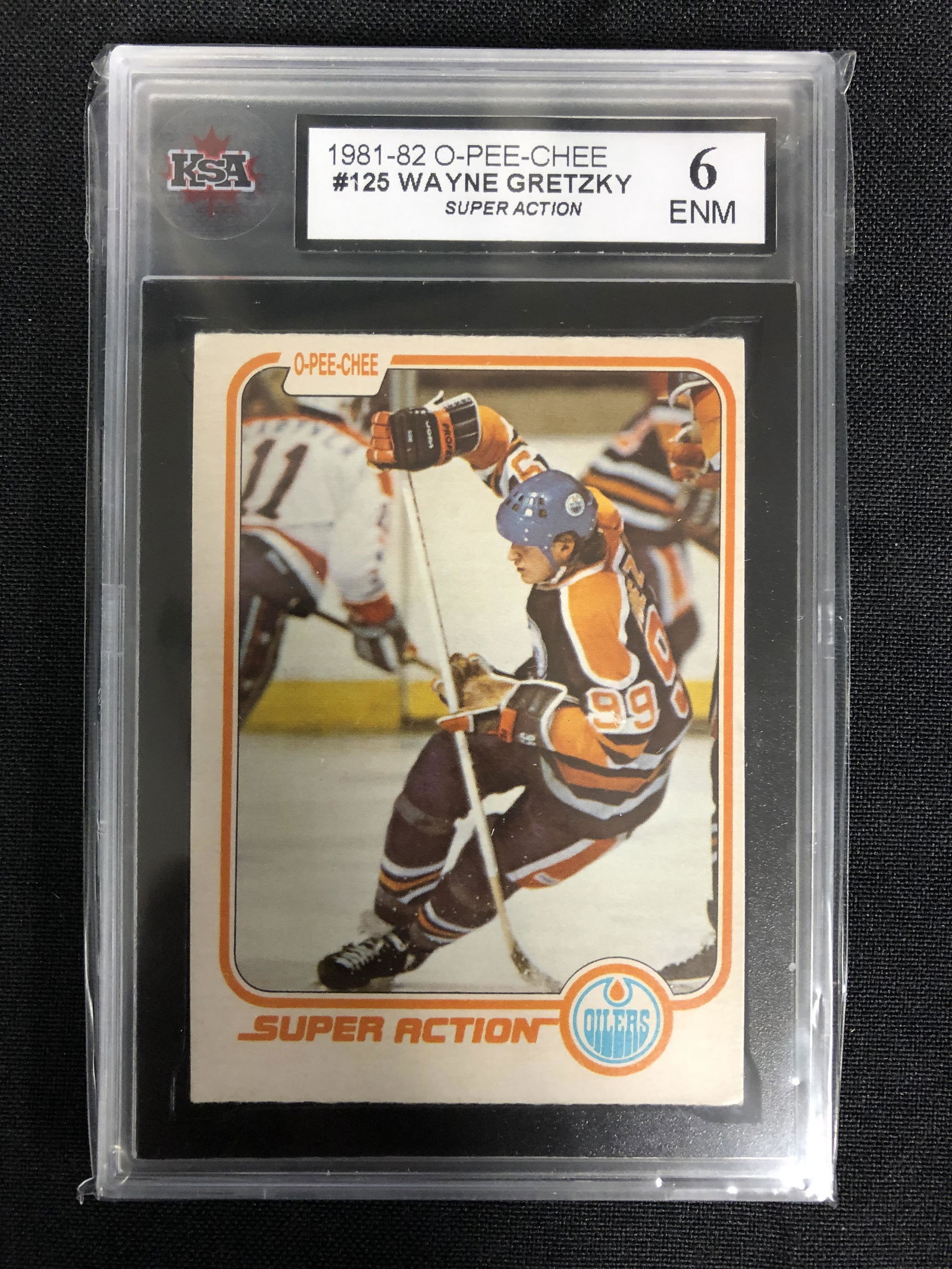 1981-82 O-PEE-CHEE #125 WAYNE GRETZKY Super Action (6 (1 of 2)