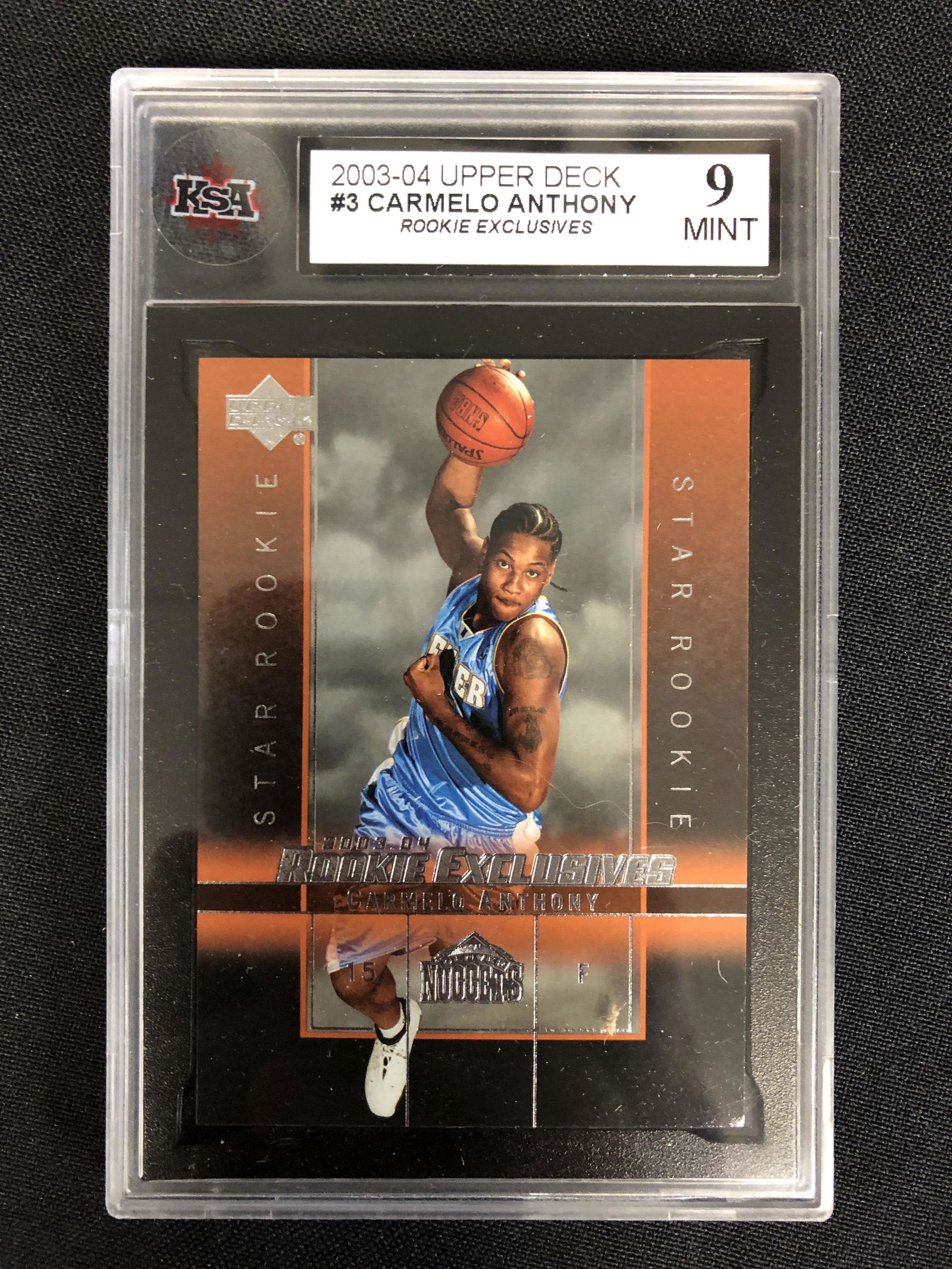 2003-04 UPPER DECK CARMELO ANTHONY ROOKIE EXCLUSIVES ( (1 of 2)