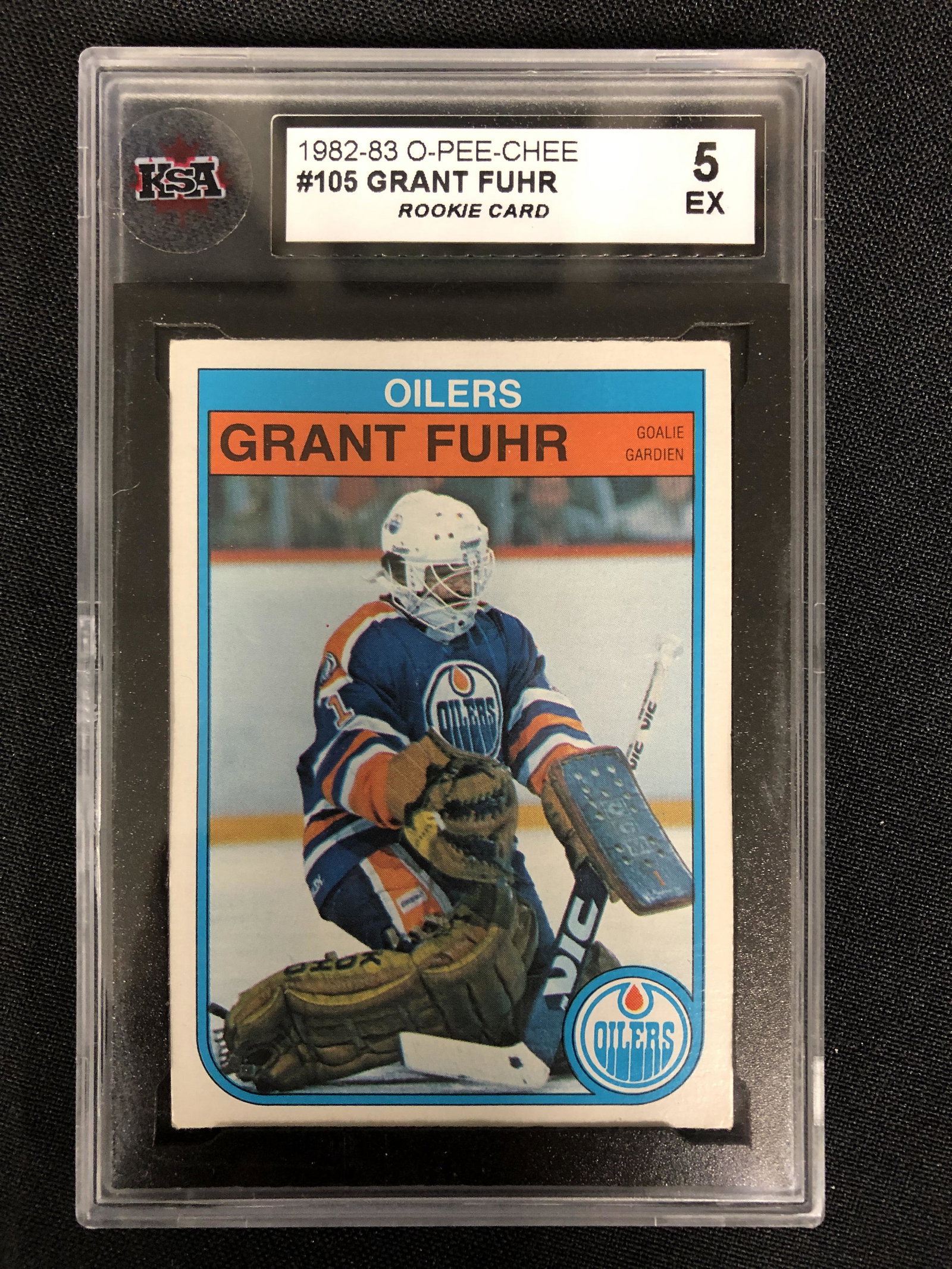 1982-83 OPC GRANT FUHR ROOKIE CARD ( KSA 5) (1 of 2)