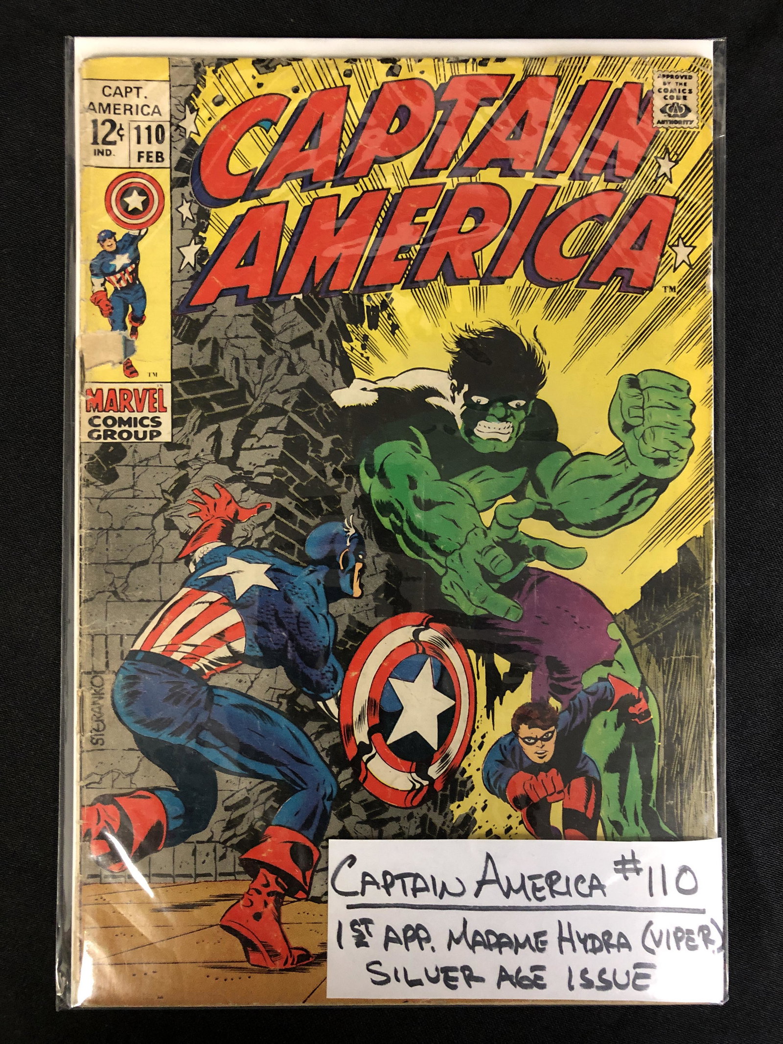 MARVEL COMICS CAPTAIN AMERICA NO.110 (1 of 1)