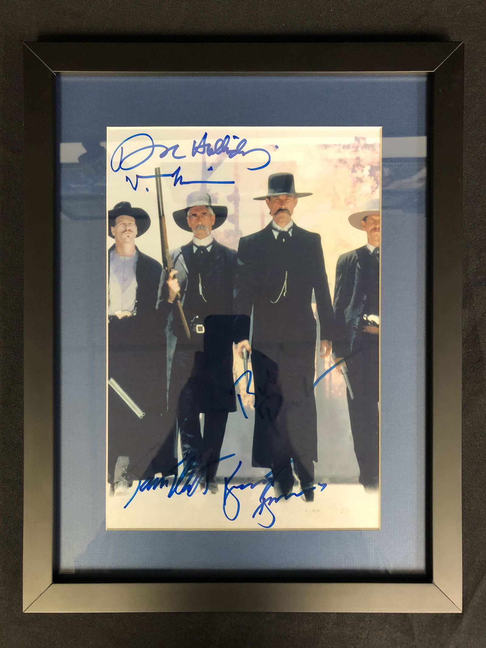 TOMBSTONE CAST SIGNED AND FRAMED 8 X 10 ( RA COA) (1 of 2)
