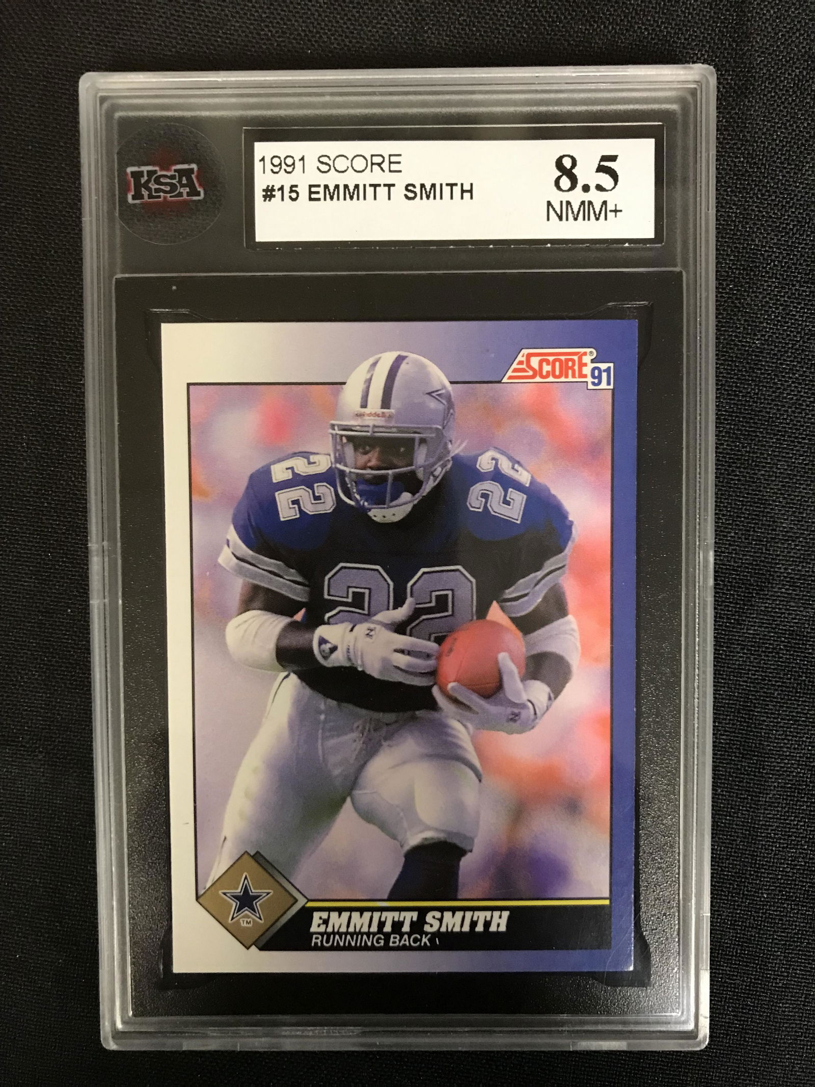 1991 SCORE #15 EMMITT SMITH (8.5 NMM+) (1 of 1)