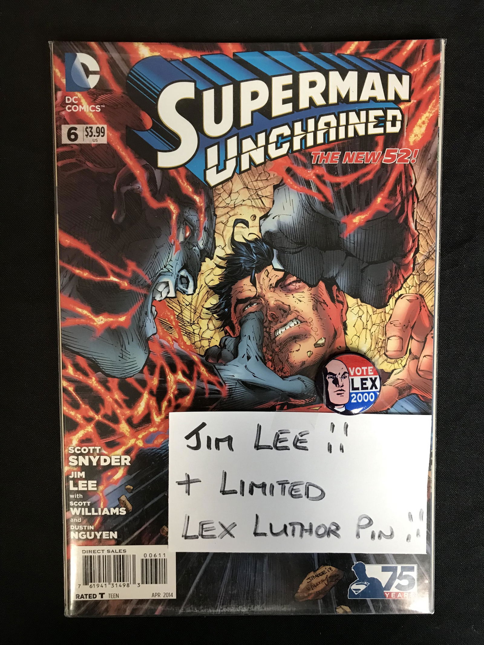 SUPERMAN UNCHAINED #6 (DC COMICS) + Limited Lex Luthor (1 of 1)