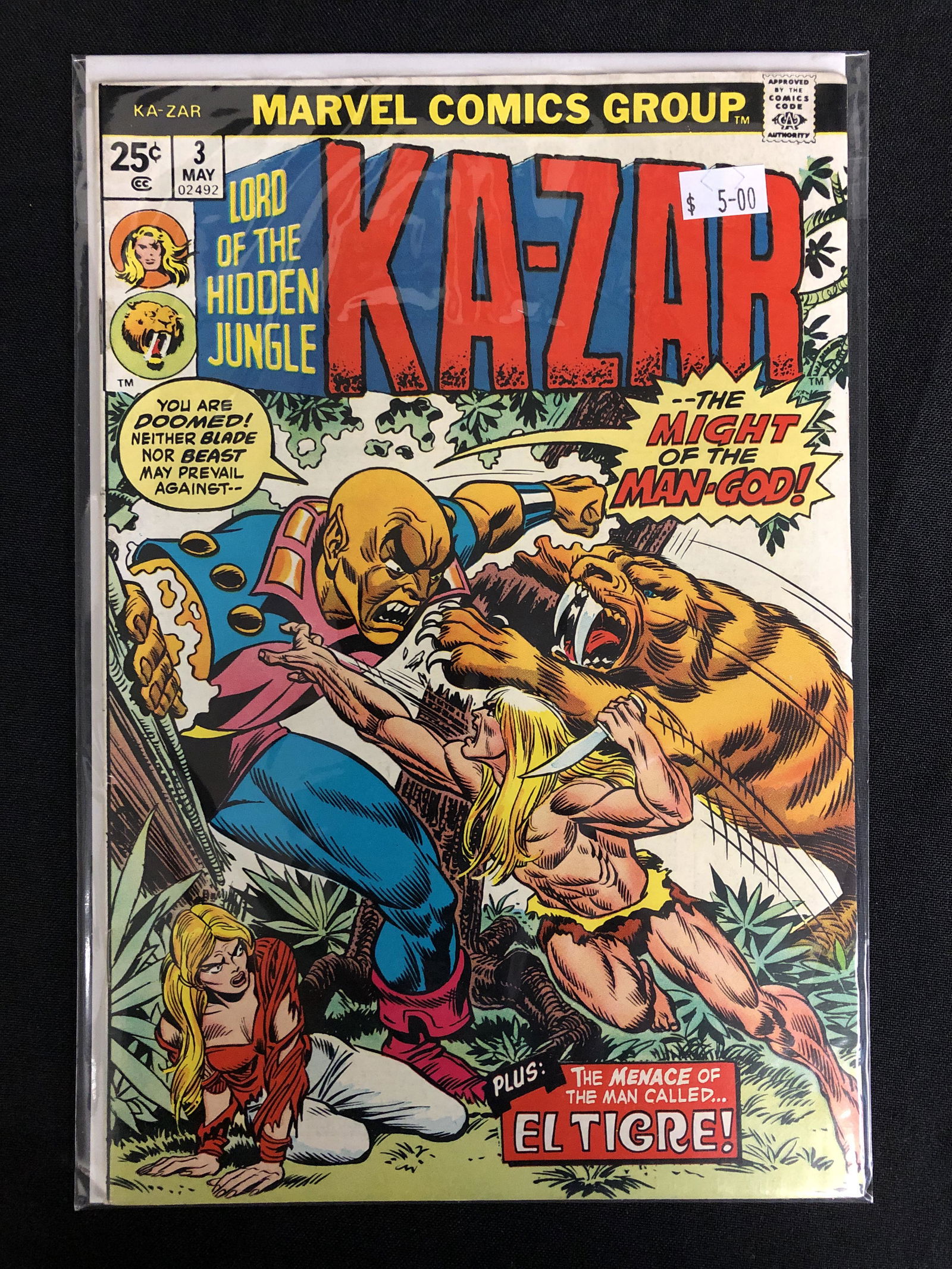 KA-ZAR #3 (MARVEL COMICS) (1 of 1)