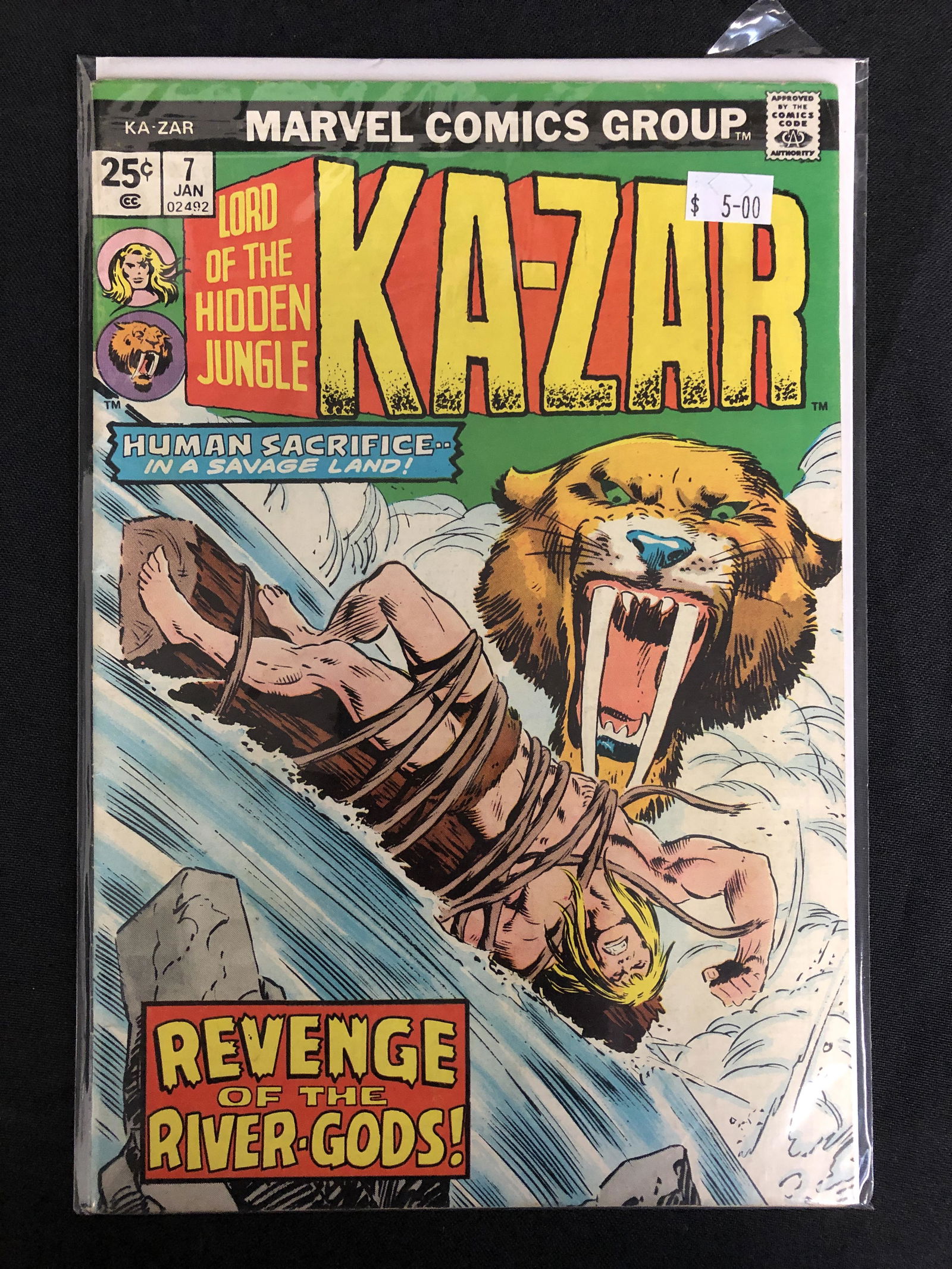 KA-ZAR #7 (MARVEL COMICS) (1 of 1)