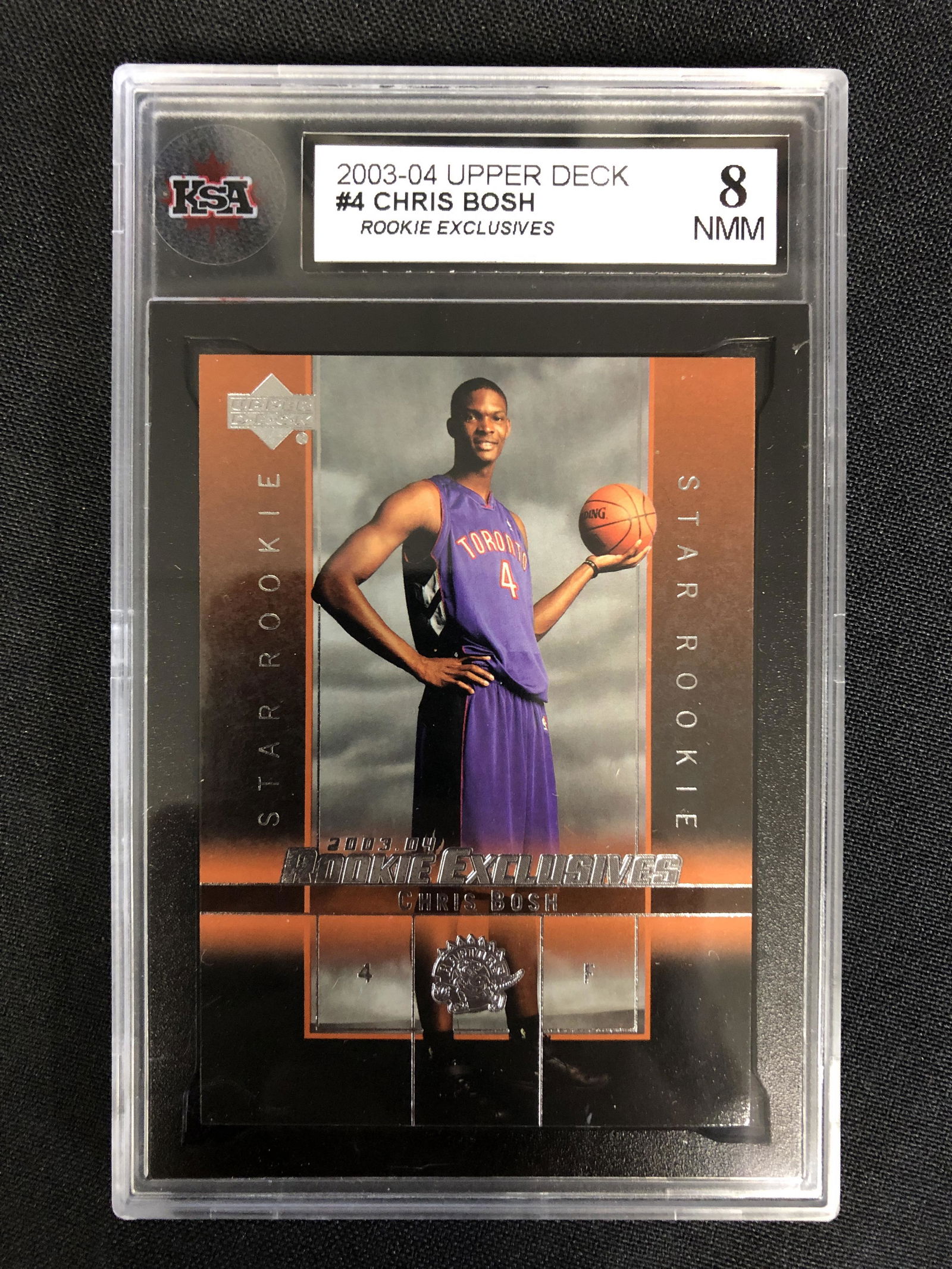 2003-04 UPPER DECK #4 CHRIS BOSH Rookie Exclusives (8 (1 of 2)