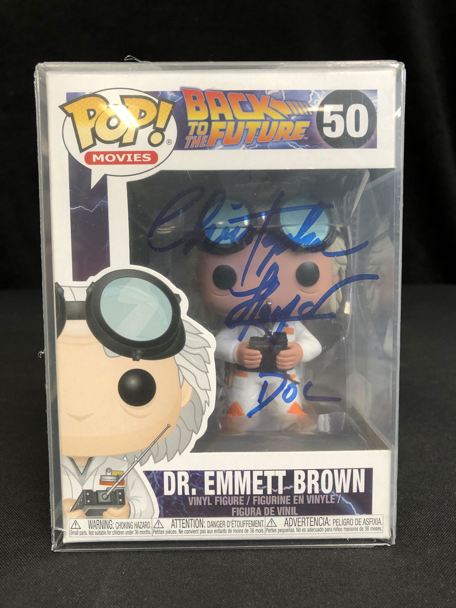 CHRISTOPHER LLOYD SIGNED DOC BROWN FUNKO POP ( RA COA) (1 of 2)