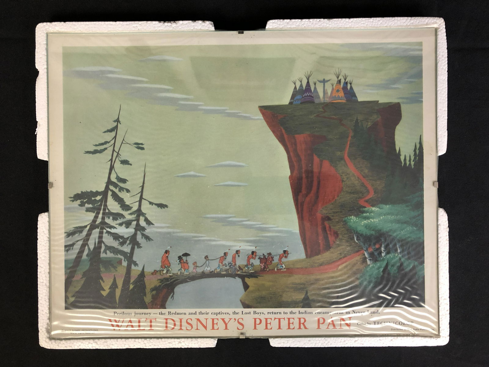 ORIGINAL WALT DISNEY'S PETER PAN LOBBY CARD FRAMED (1 of 1)