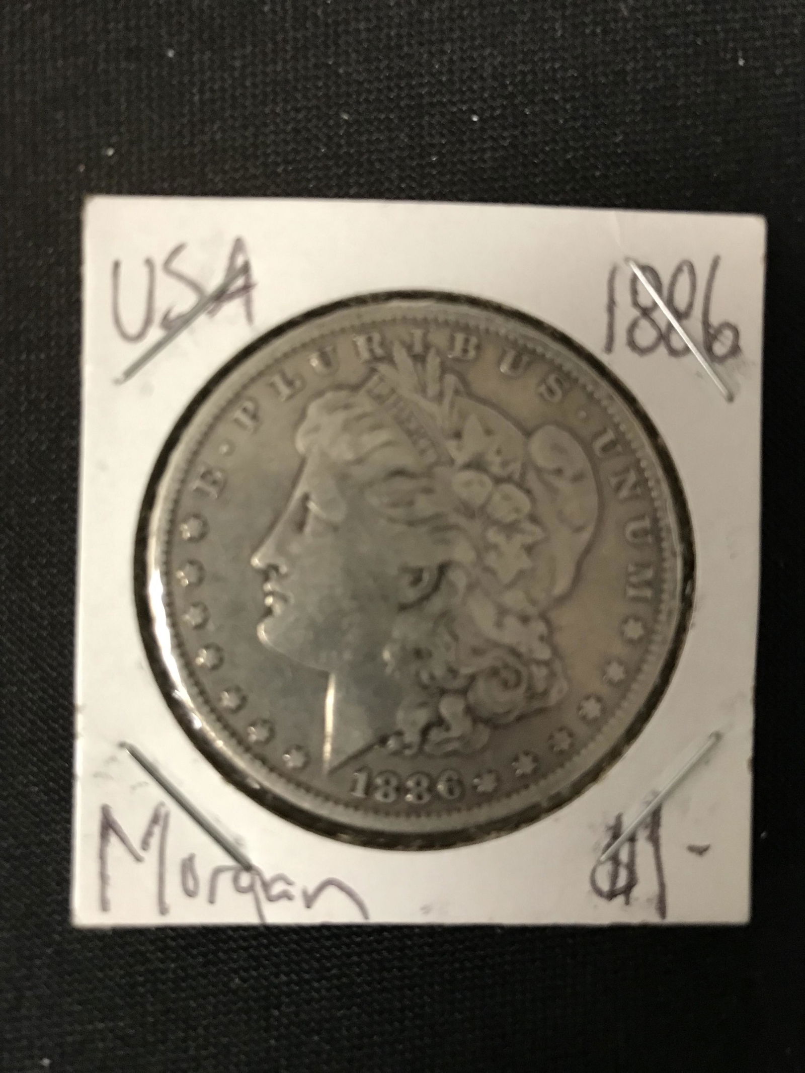 1886 USA MORGAN SILVER DOLLAR (1 of 1)