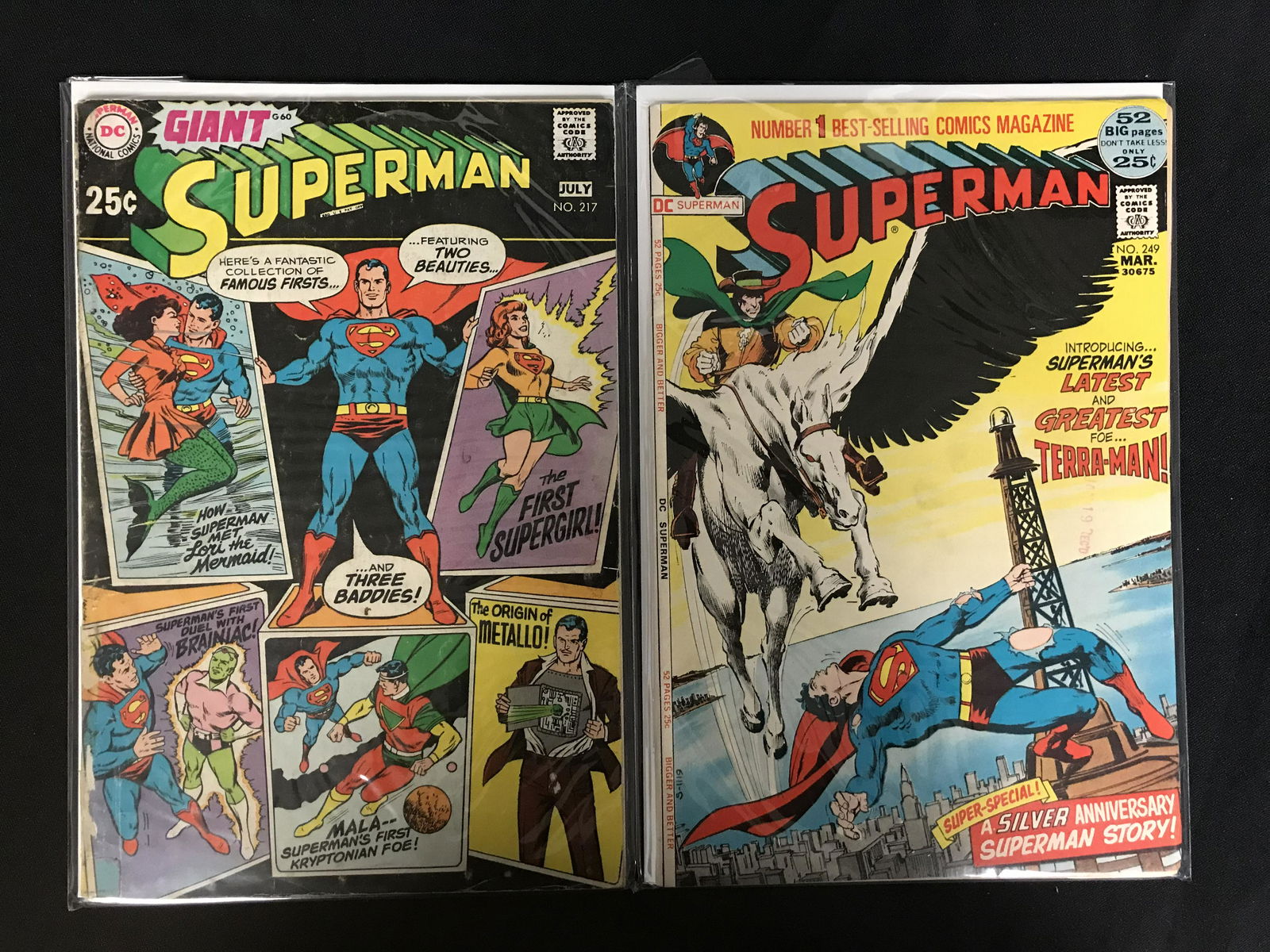 SUPERMAN #217 & #249 (DC COMICS) (1 of 1)