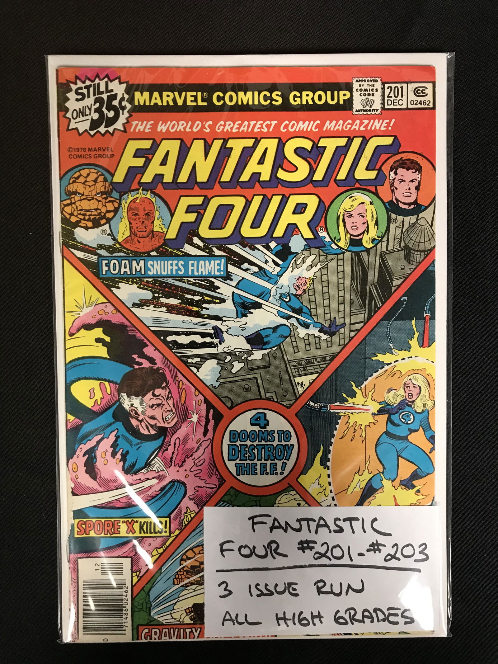 FANTASTIC FOUR #201-203 (MARVEL COMICS) 3 Issue Run (1 of 1)