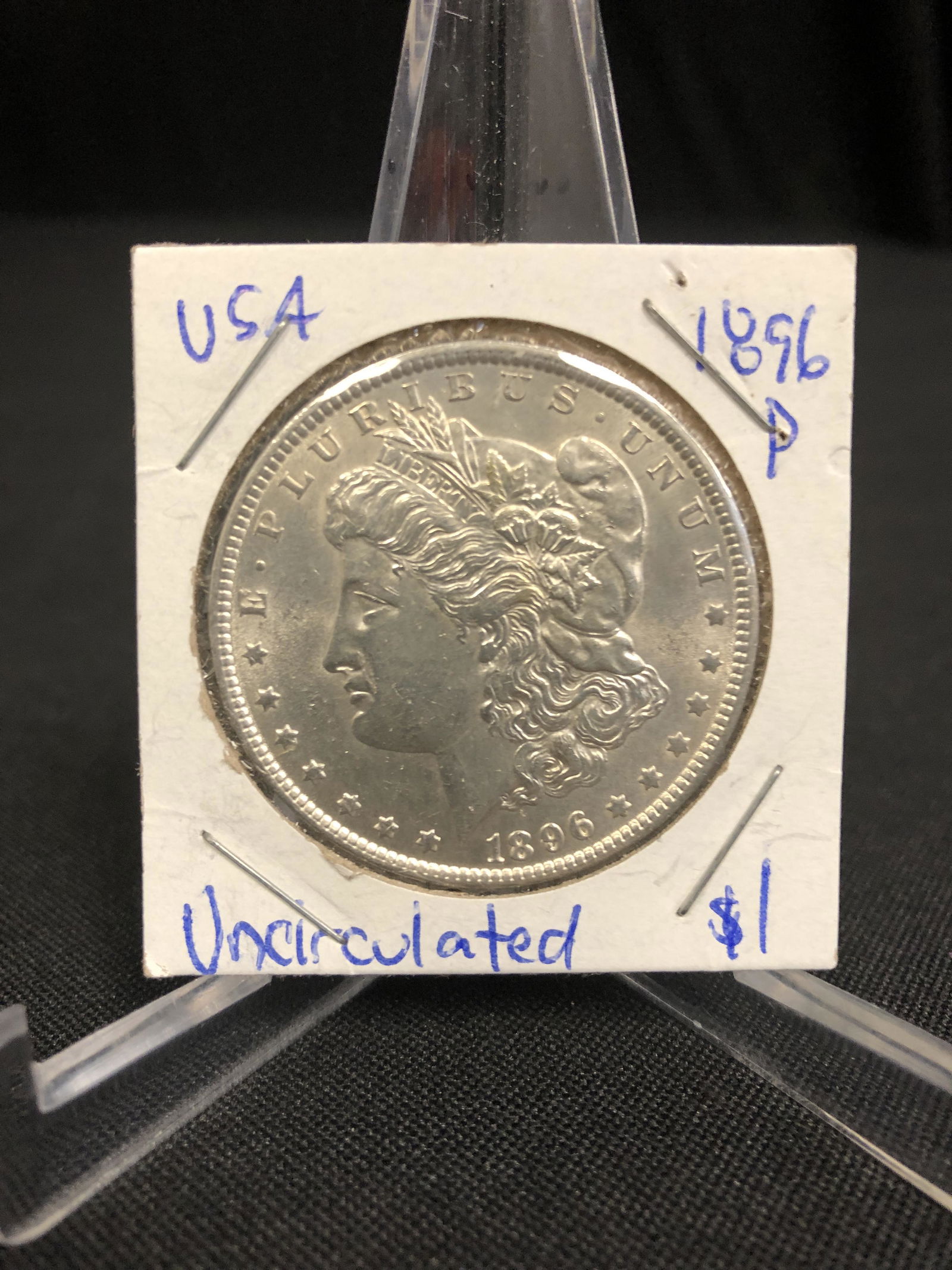 1896 USA MORGAN SILVER DOLLAR (PHILADELPHIA MINTED) (1 of 1)
