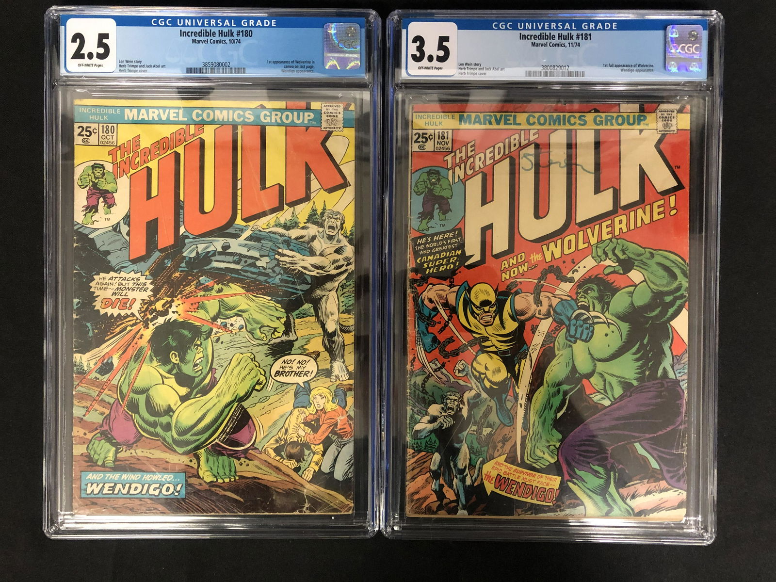 INCREDIBLE HULK #180 CGC 2.5 (MARVEL COMICS 1974) (1 of 1)