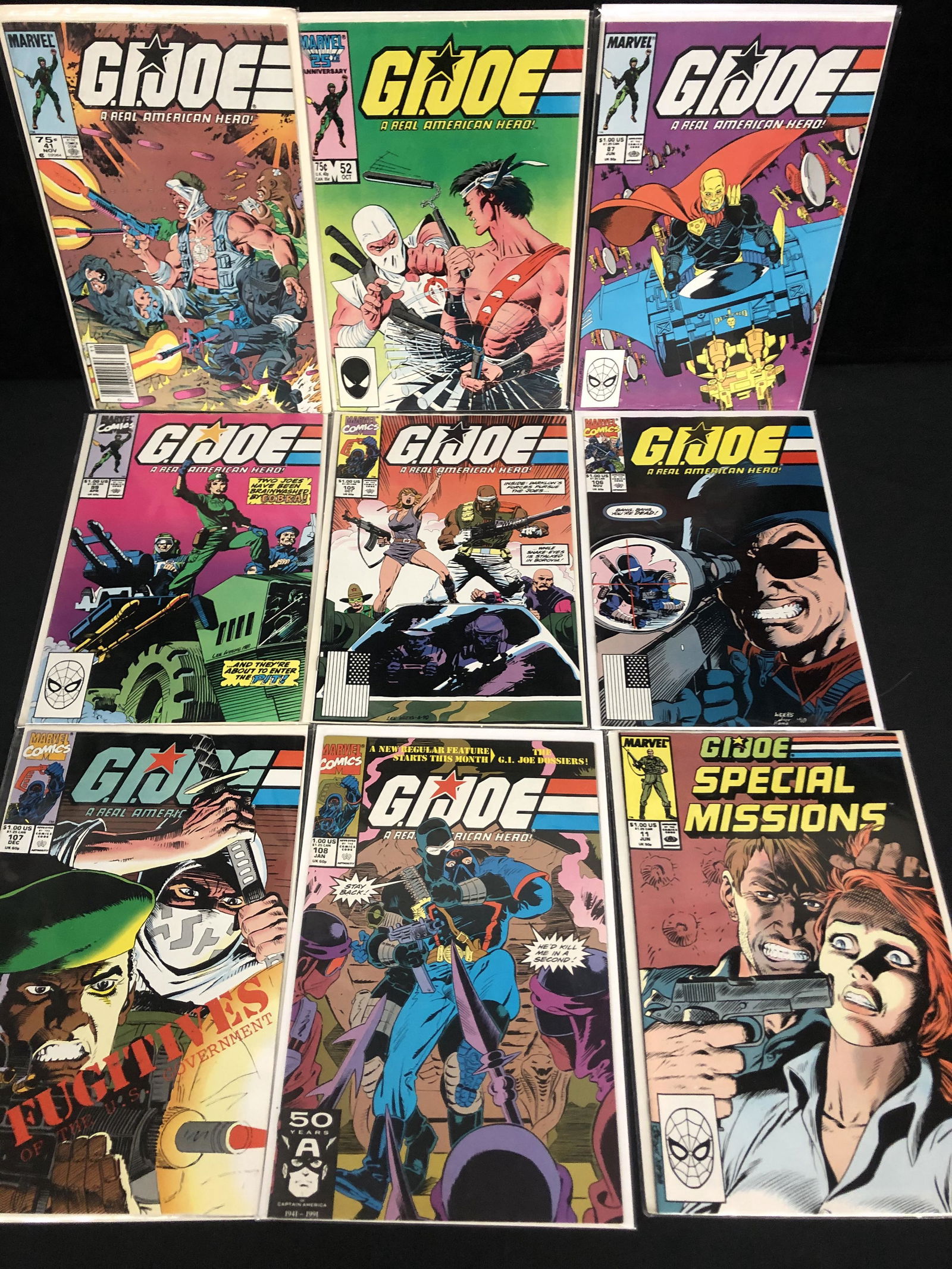 G.I JOE COMIC BOOK LOT (MARVEL COMICS) (1 of 1)