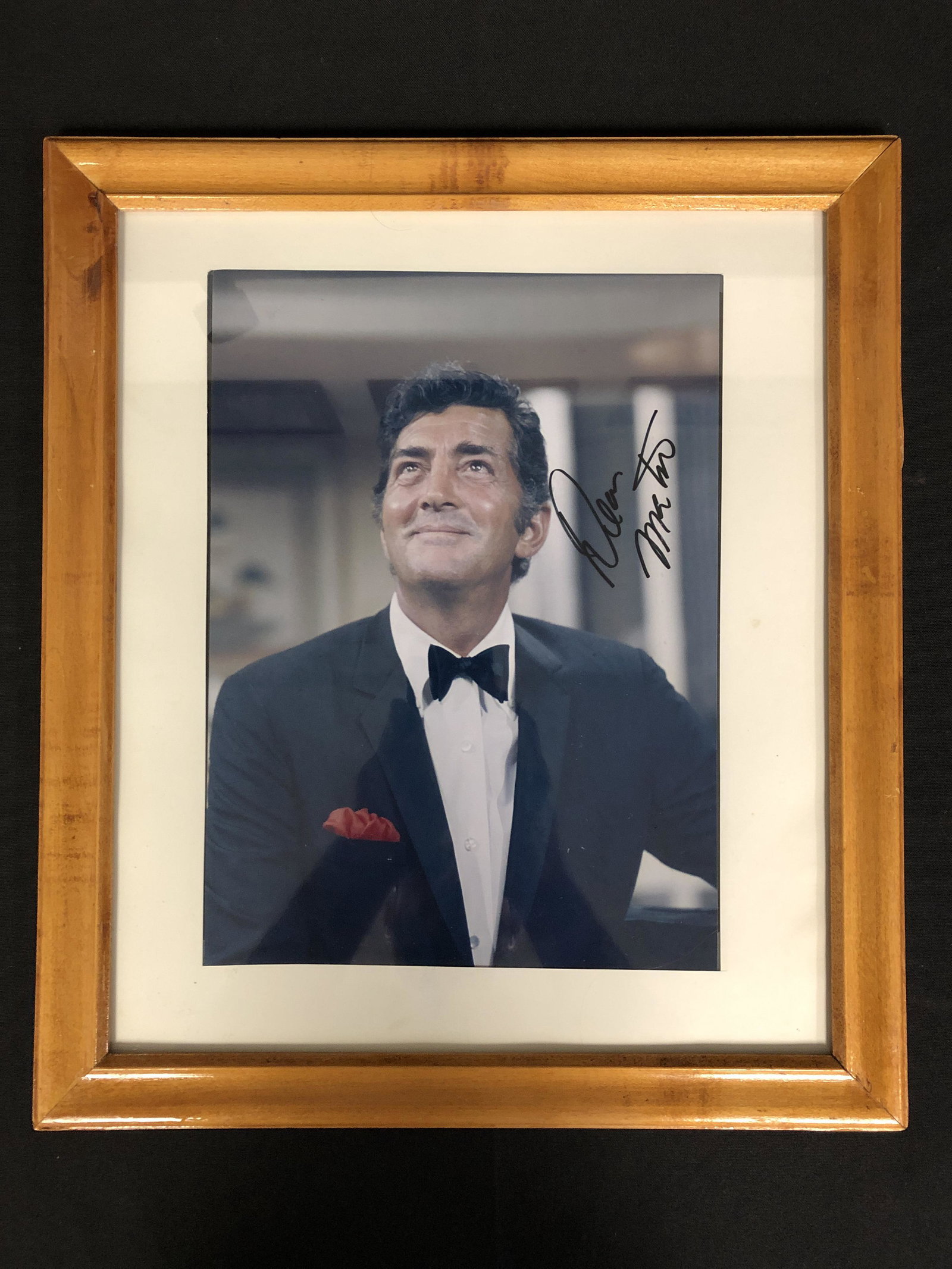 DEAN MARTIN SIGNED AND FRAMED 8 X 10 ( RA COA) (1 of 3)