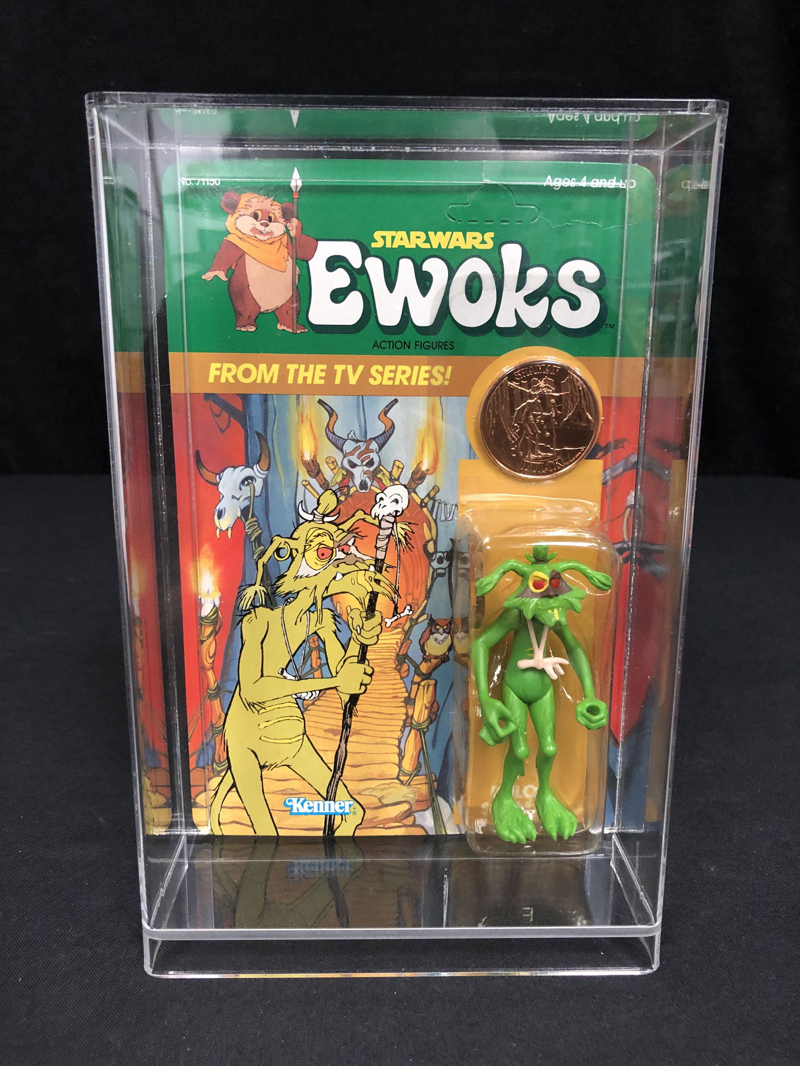 STAR WARS EWOKS ACTION FIGURES w/ COLLECTOR COIN (1 of 2)