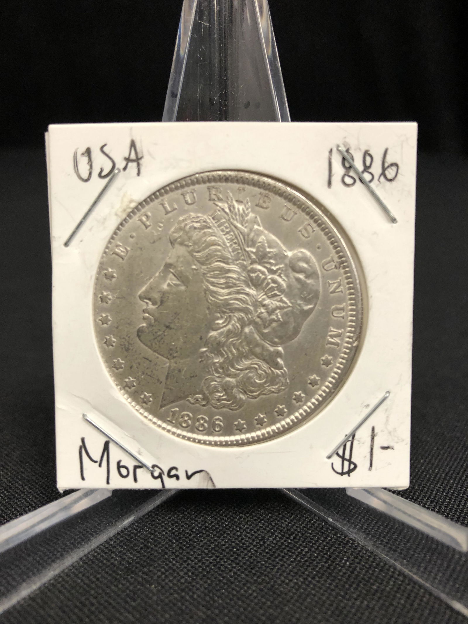 1886 USA MORGAN SILVER DOLLAR (1 of 1)