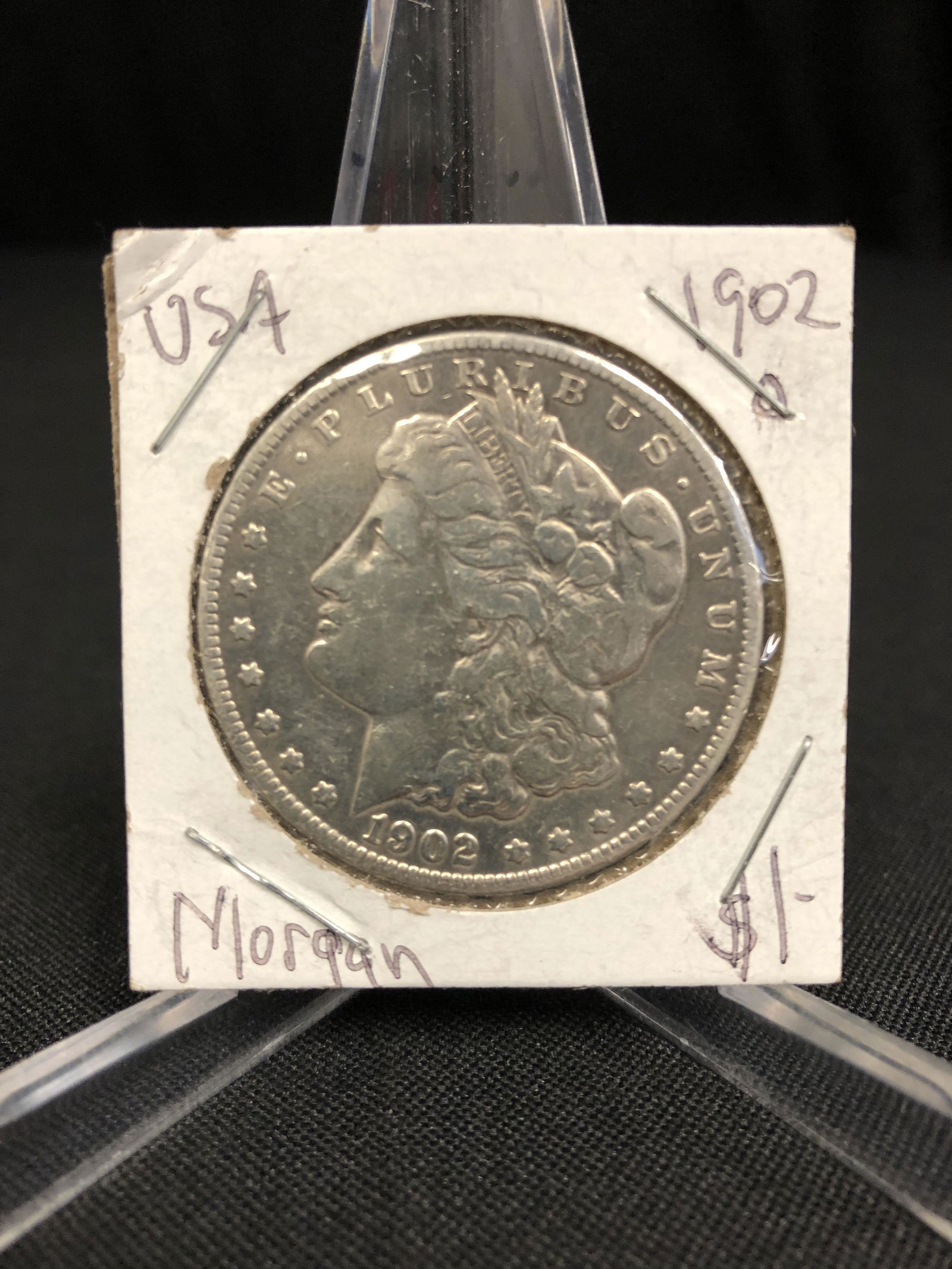 1902 USA MORGAN SILVER DOLLAR (NEW ORLEANS MINTED) (1 of 1)