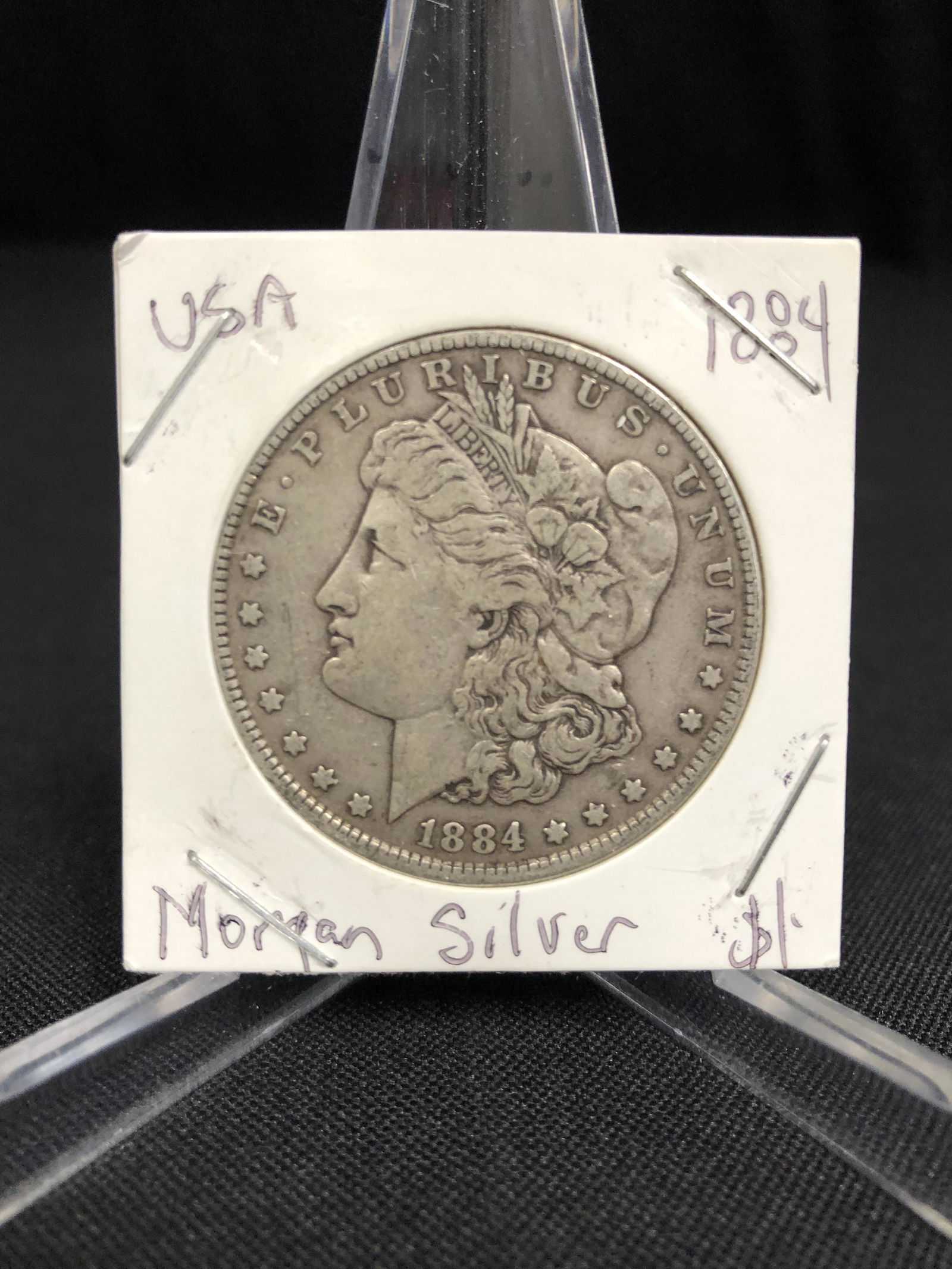 1884 USA MORGAN SILVER DOLLAR: 1884 USA MORGAN SILVER DOLLAR