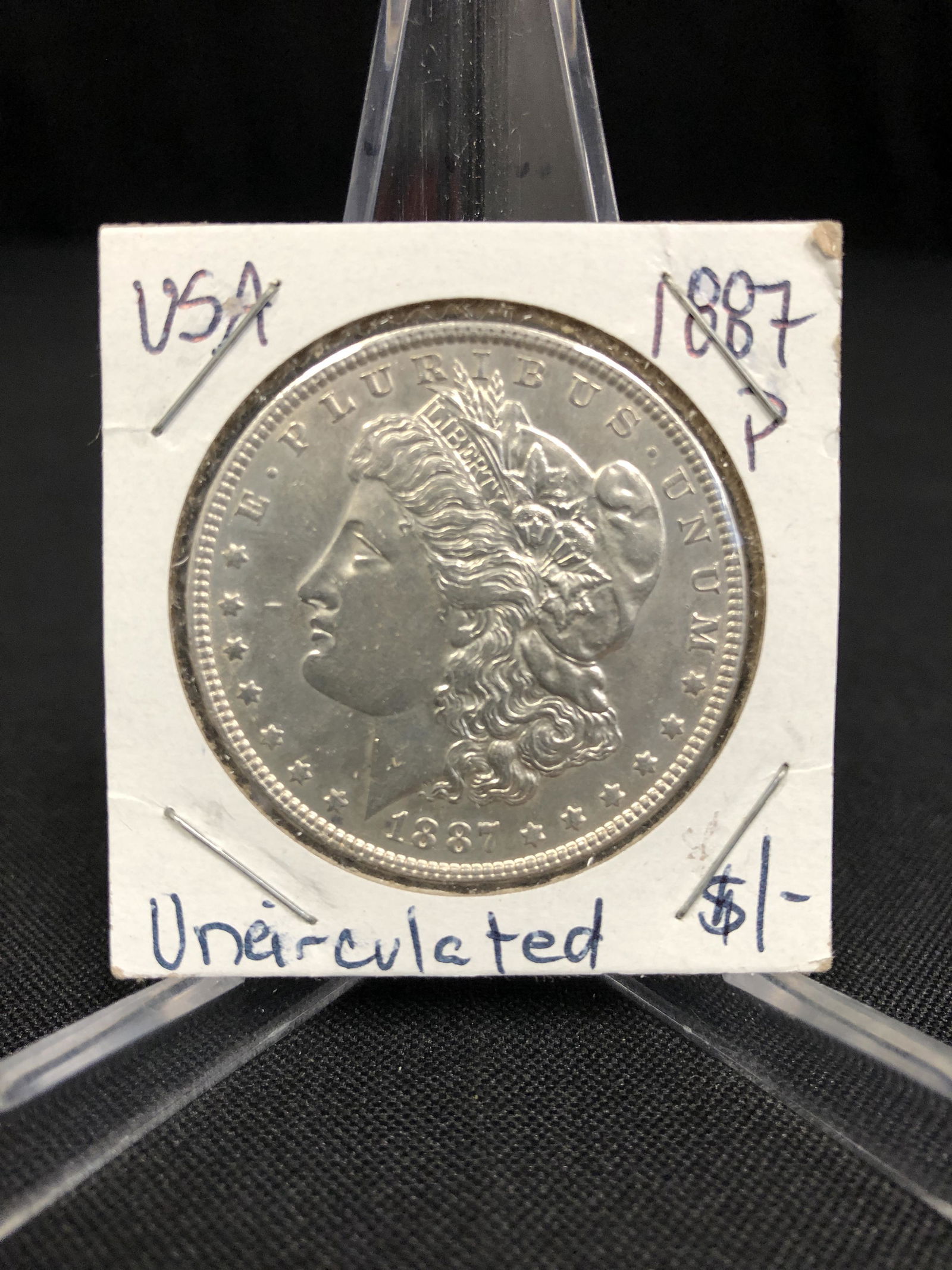 1887 USA MORGAN SILVER DOLLAR (PHILADELPHIA MINTED) (1 of 1)