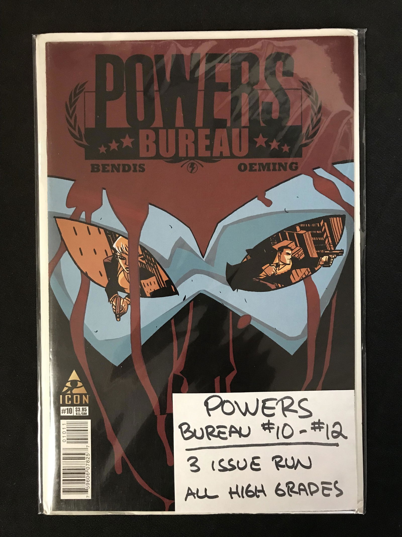POWERS BUREAU #10-12 (ICON COMICS) 3 Issue Run! (1 of 1)