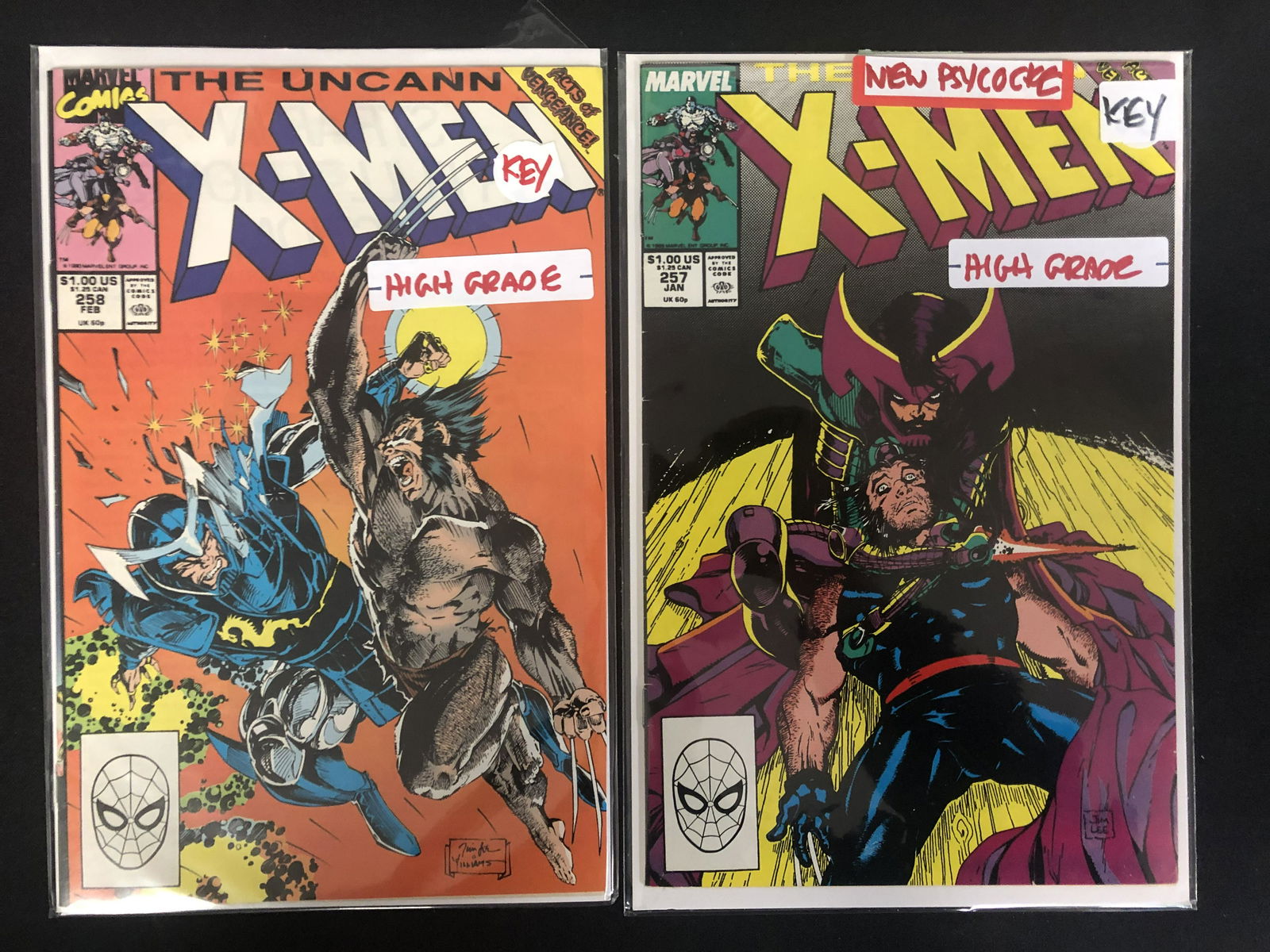 THE UNACANNY X-MEN #257-58 (MARVEL COMICS) (1 of 1)
