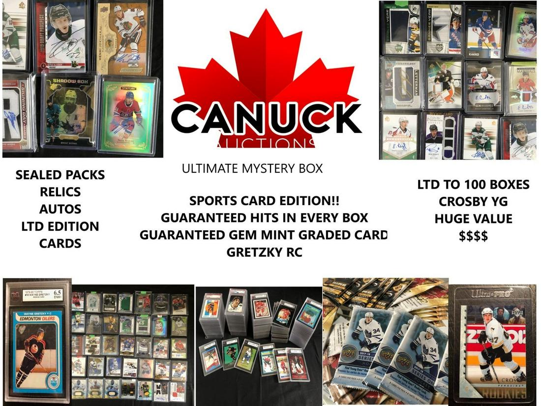 CANUCK AUCTIONS ULTIMATE SPORTS CARD MYSTERY BOXES ( LA (1 of 1)