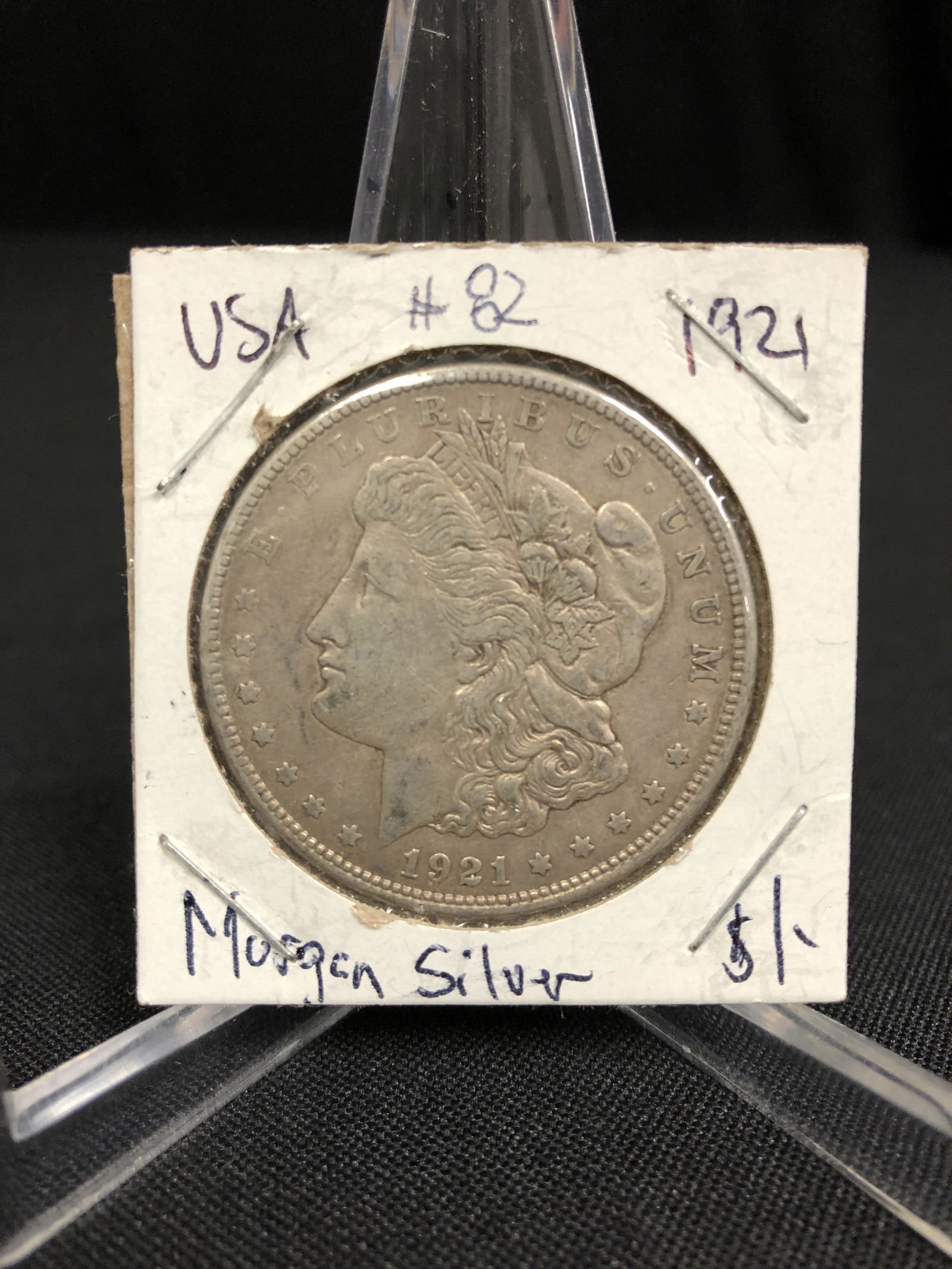 1921 USA MORGAN SILVER DOLLAR: 1921 USA MORGAN SILVER DOLLAR