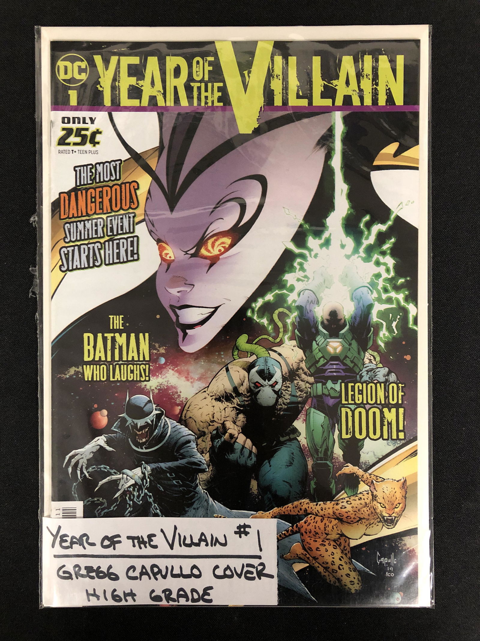 YEAR OF THE VILLAIN #1 (DC COMICS) Gregg Capullo Cover! (1 of 1)