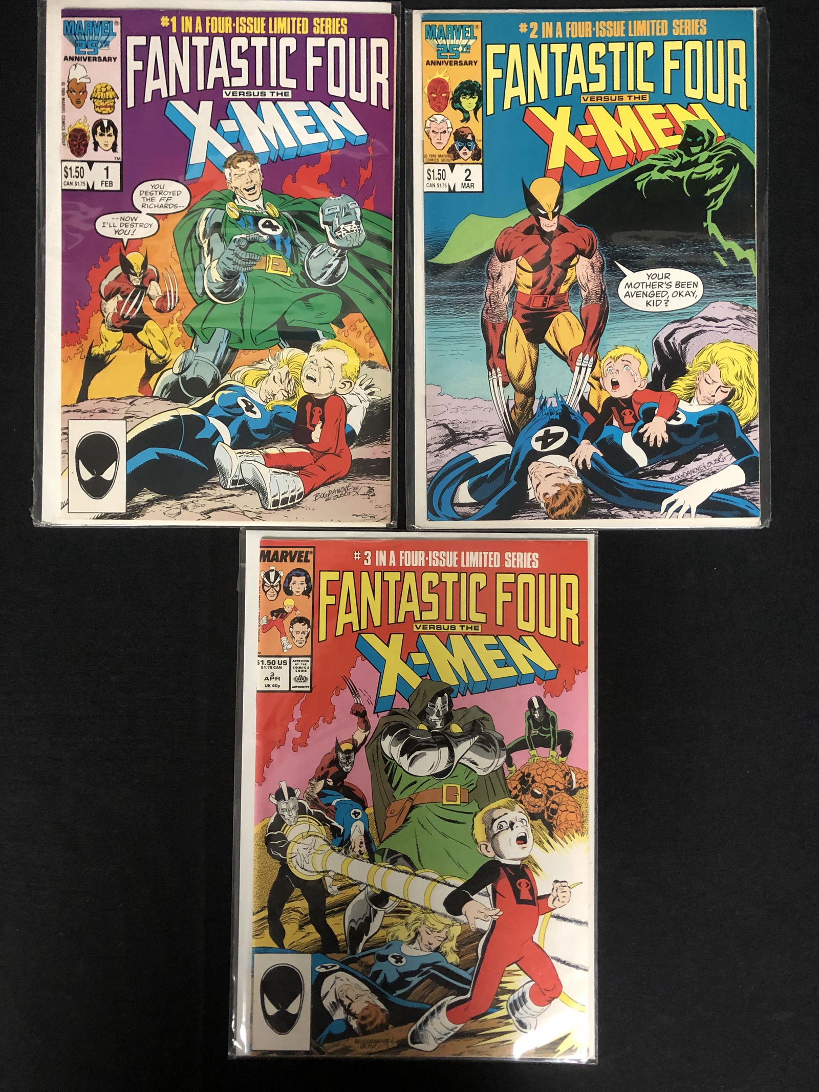 FANTASTIC FOUR versus The X-MEN #1-3 in a Four Issue (1 of 1)