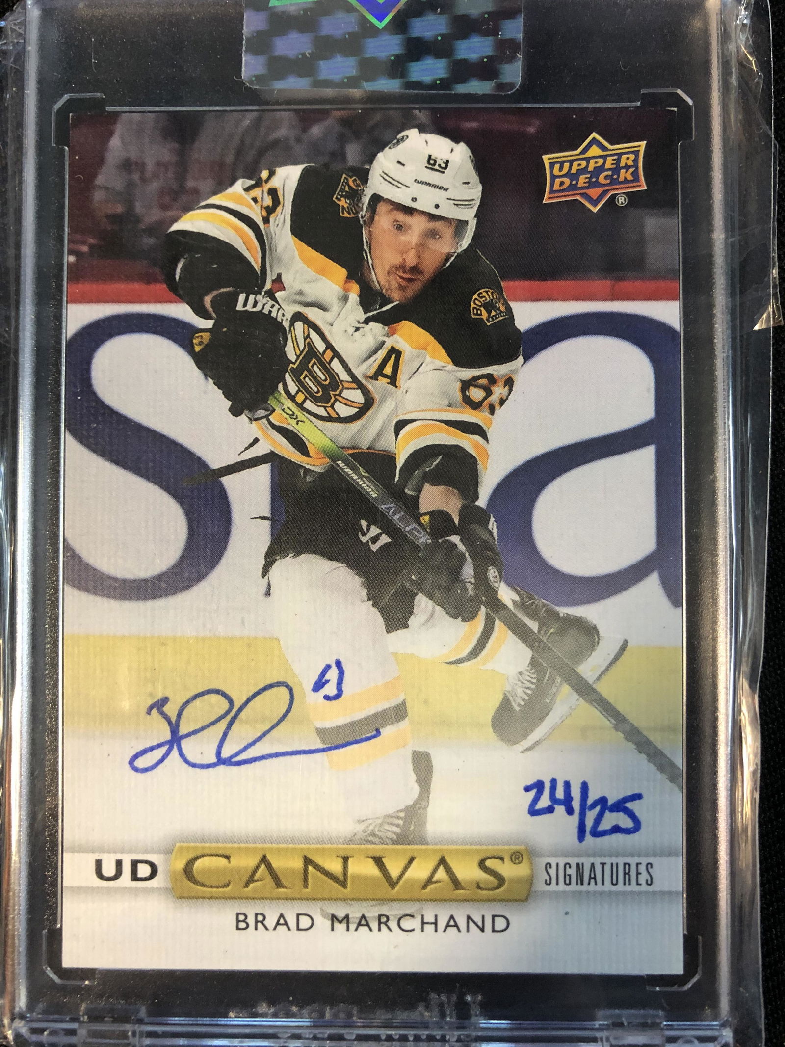 2019-20 UPPER DECK CLEAR CUT AUTO BRAD MACHAND CANVAS (1 of 2)