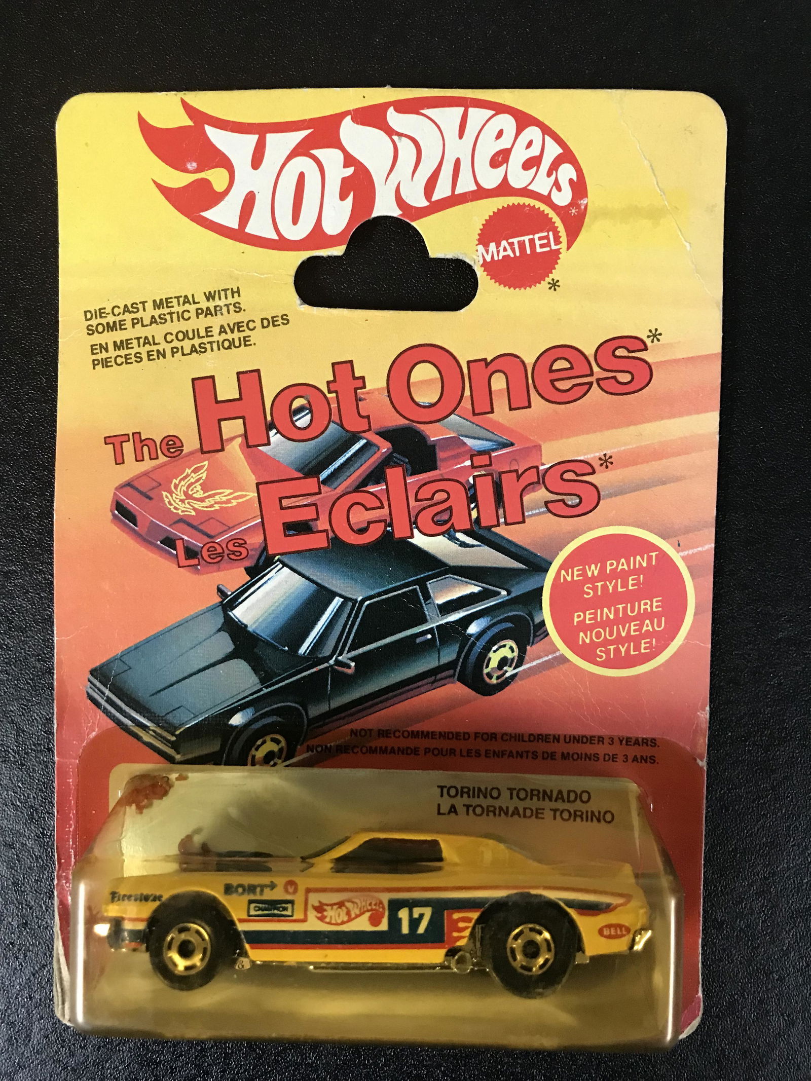 Vintage Hot Wheels The Hot Ones 1982 Torino Tornado: Vintage Hot Wheels The Hot Ones 1982 Torino Tornado #9533 Sealed