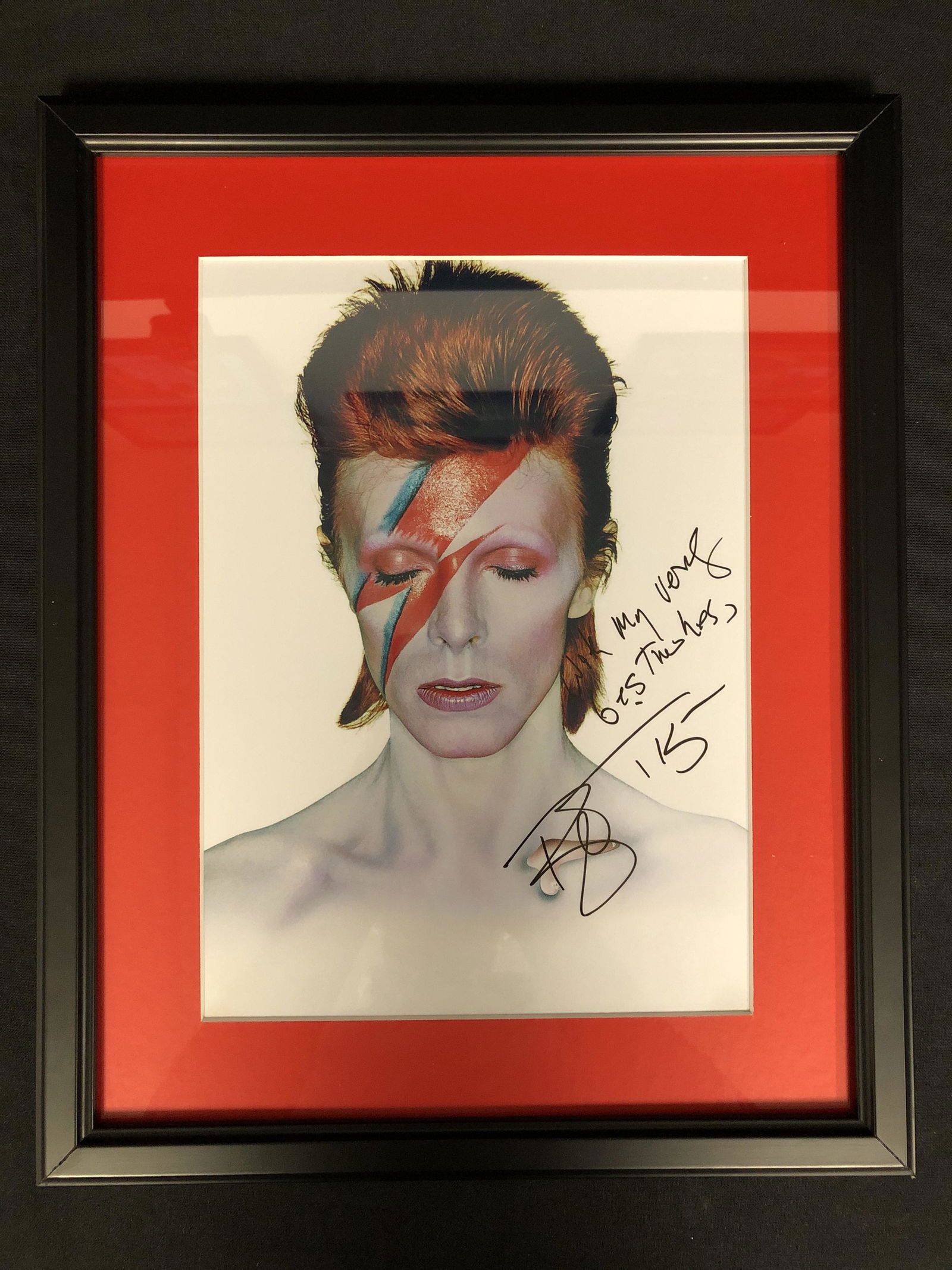 DAVID BOWIE SIGNED 8X10 FRAMED PHOTO (RA COA) (1 of 2)