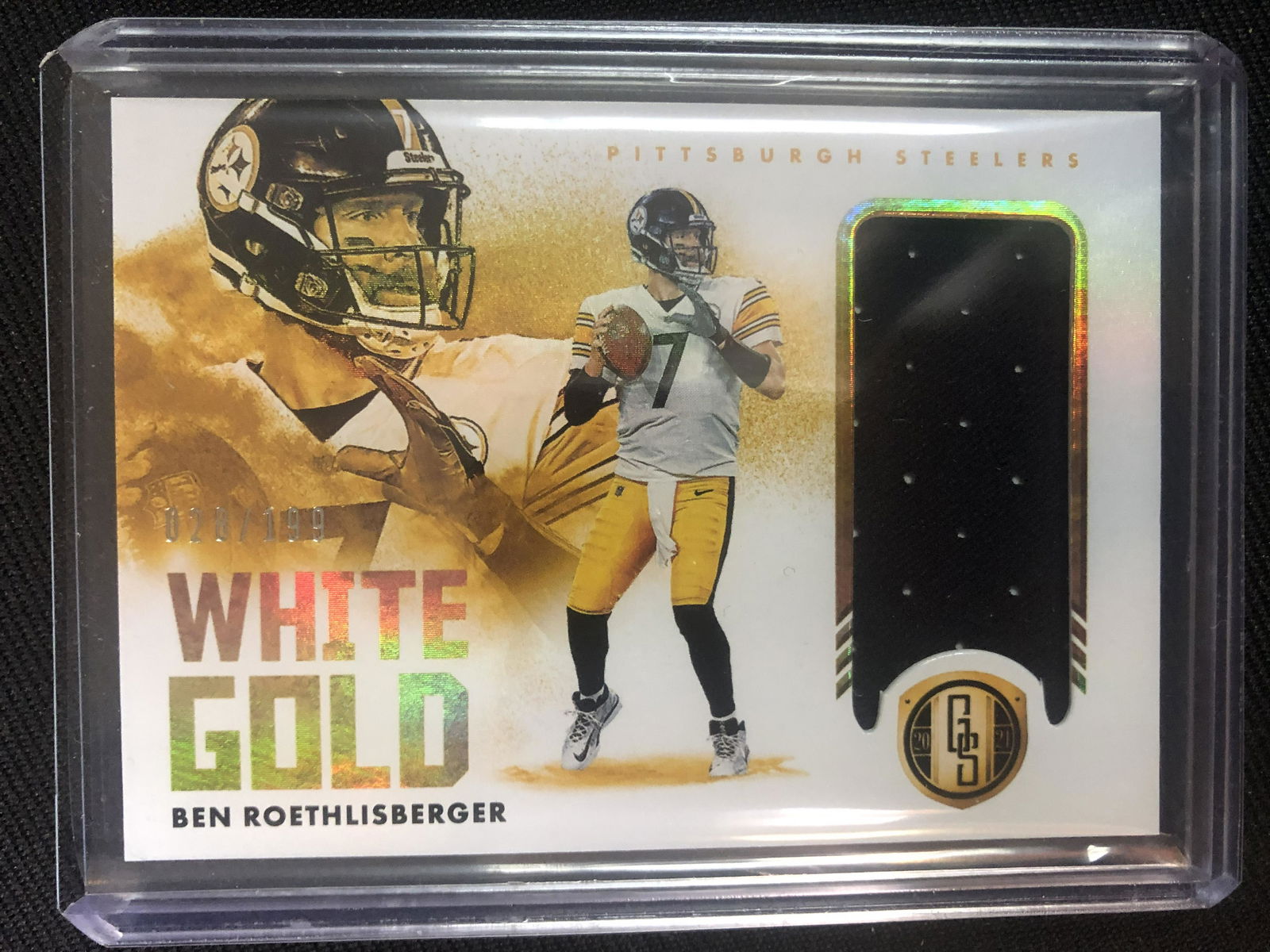 2021 PANINI GOLD STANDARD BEN ROETHLISBERGER WHITE GOLD (1 of 2)