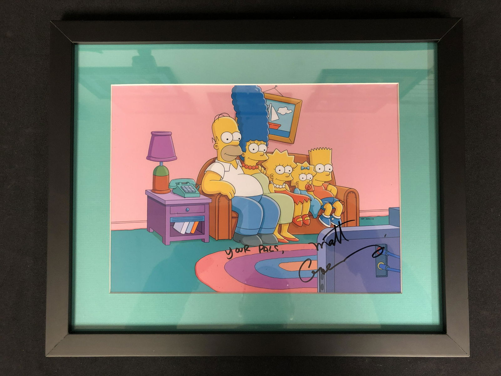 MATT GROENING SIGNED THE SIMPSONS 8 X 10 (RA COA) (1 of 2)