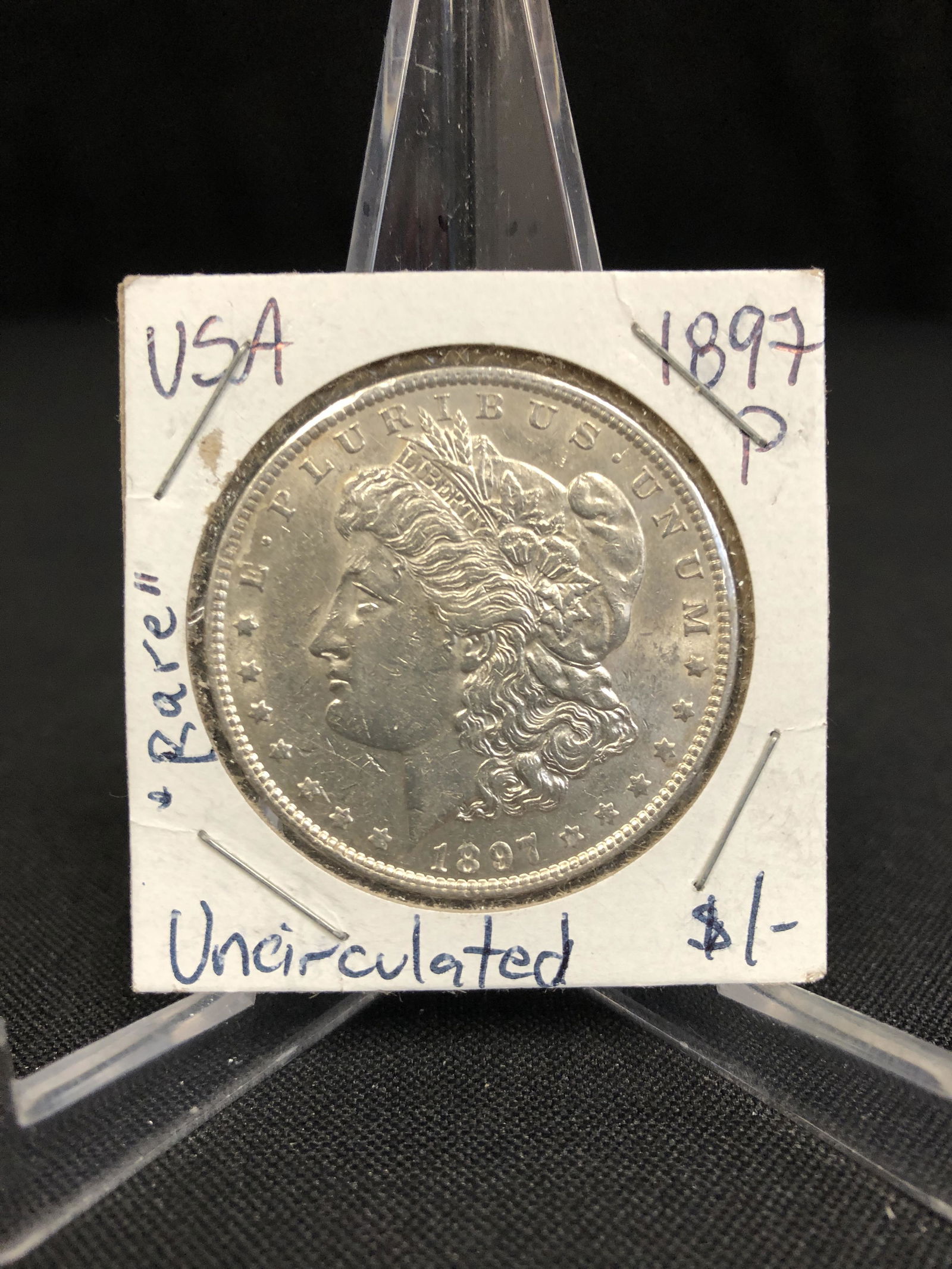 RARE 1897 USA MORGAN SILVER DOLLAR PHILADELPHIA MINT (1 of 1)
