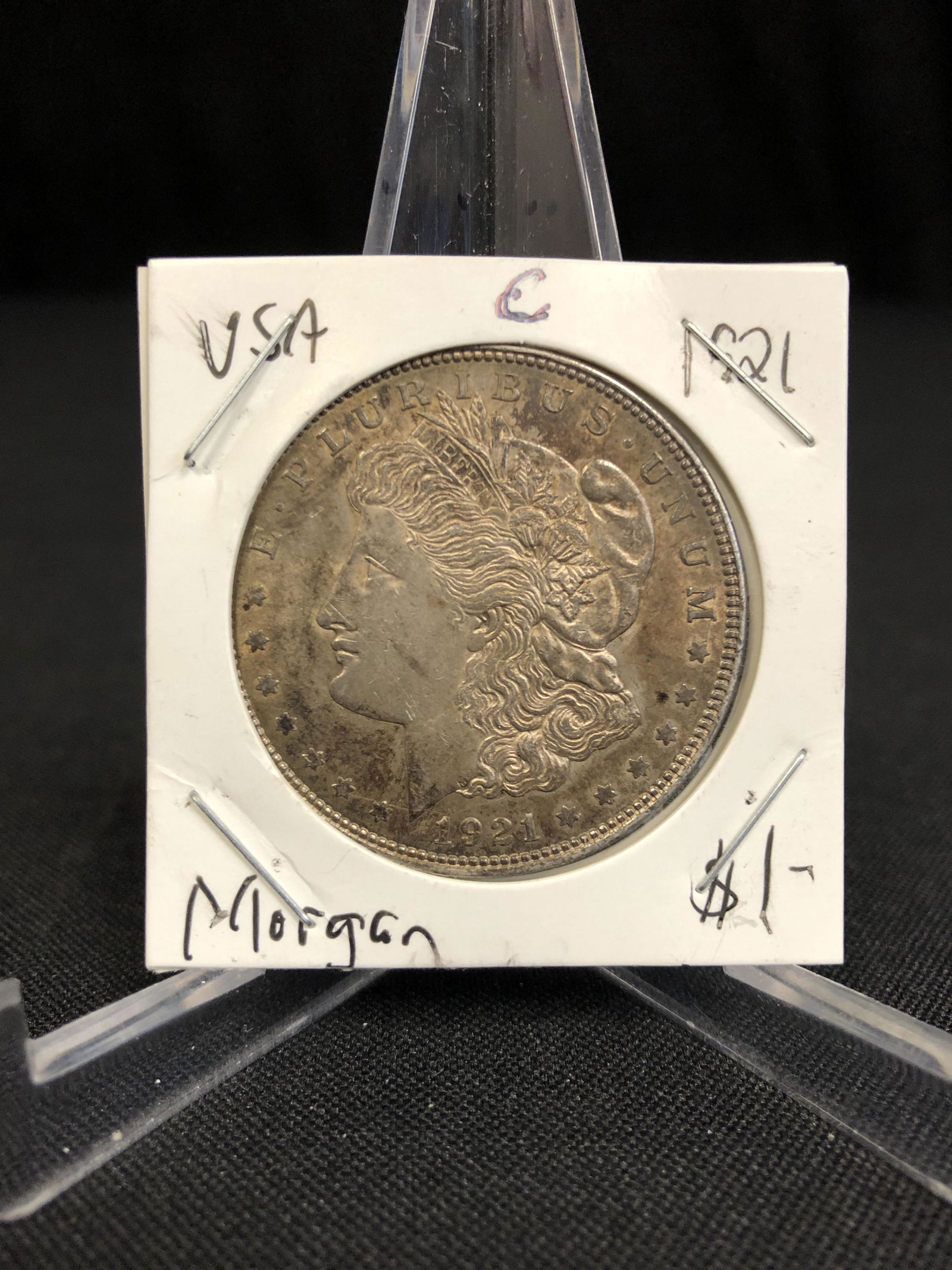 1921 USA MORGAN SILVER DOLLAR: 1921 USA MORGAN SILVER DOLLAR