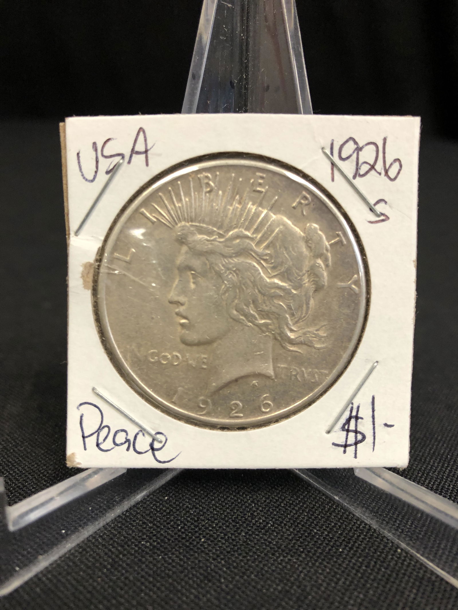 1926 US PEACE SILVER DOLLAR SAN FRANCISCO MINT (1 of 1)