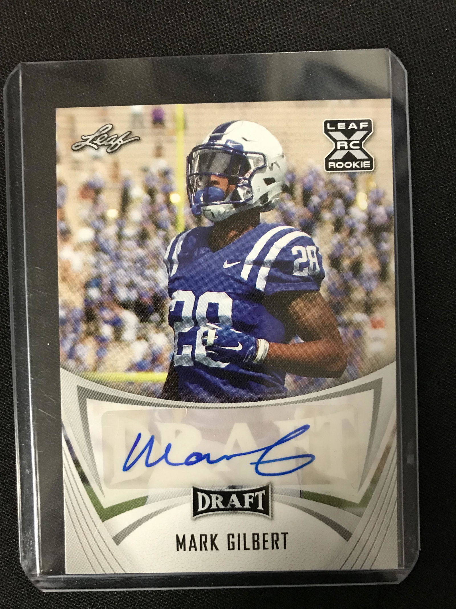 2021 LEAF DRAFT FOOTBALL #BA-MG1 MARK GILBERT ROOKIE (1 of 2)