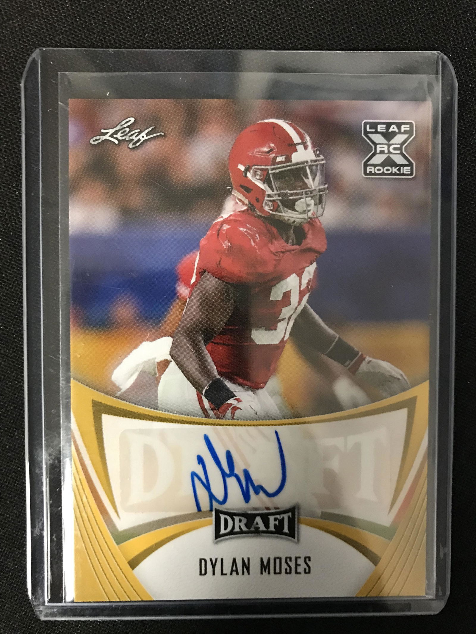 2021 LEAF DRAFT FOOTBALL #BA-DM1 DYLAN MOSES ROOKIE (1 of 2)