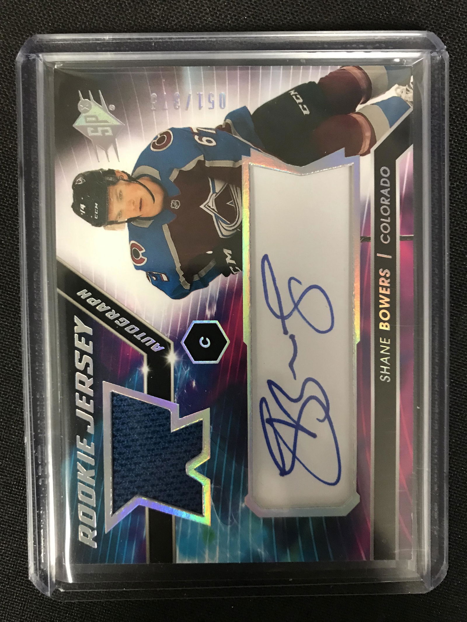 2020-21 UPPER DECK SPX HOCKEY #SB SHANE BOWERS ROOKIE (1 of 2)