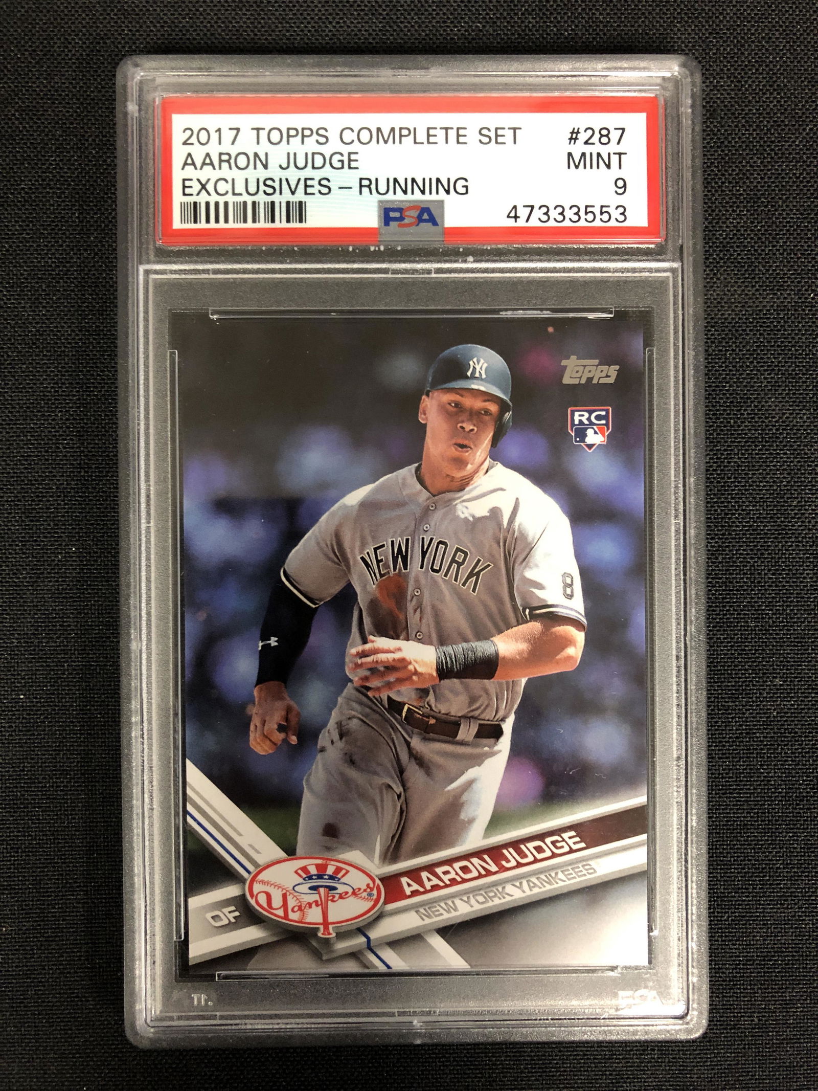 2017 TOPPS COMPLETE SET #287 AARON JUDGE EXCLUSIVES - (1 of 2)