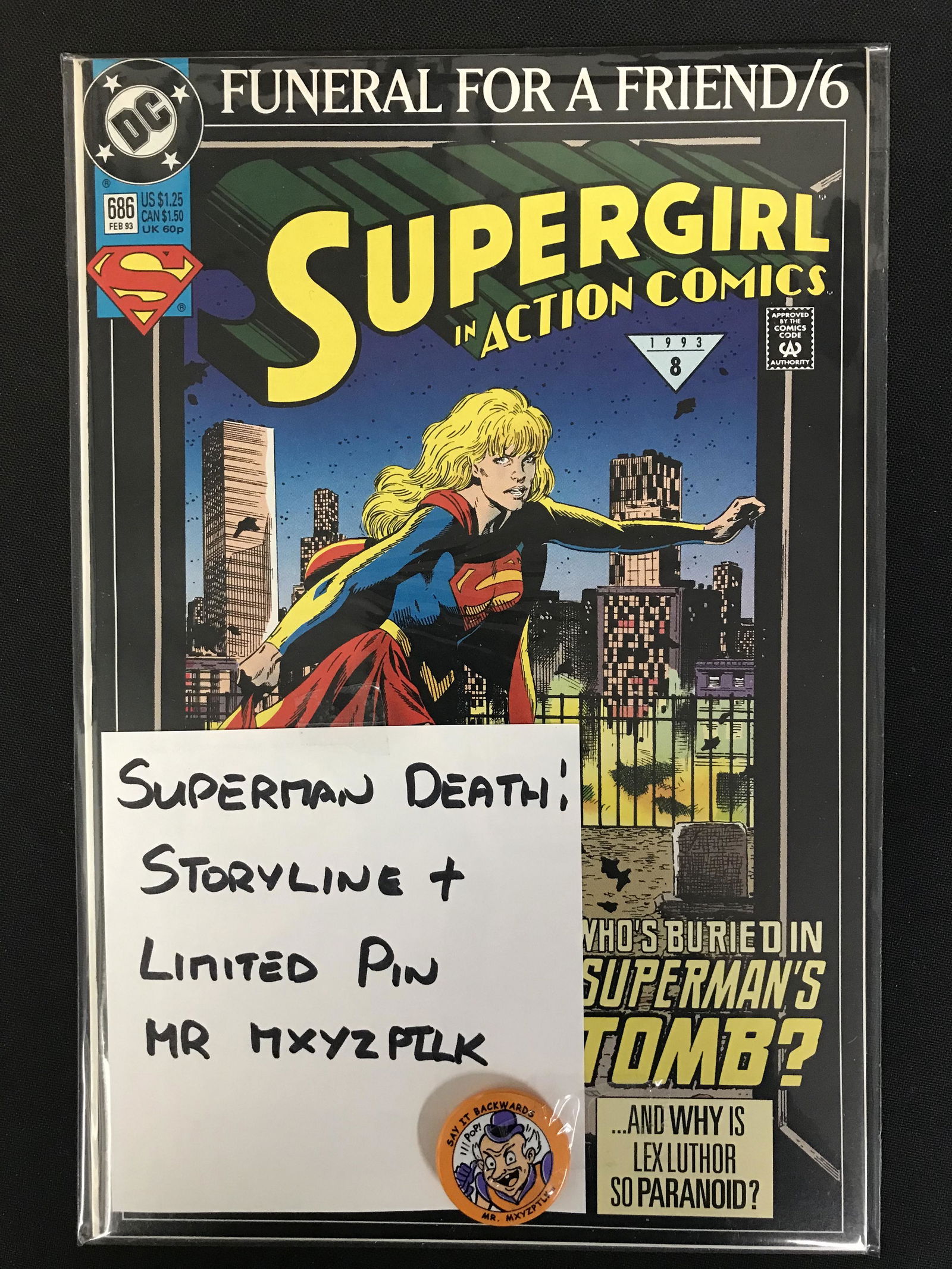 SUPERGIRL In Action Comics #686 (DC COMICS) + Limited (1 of 1)