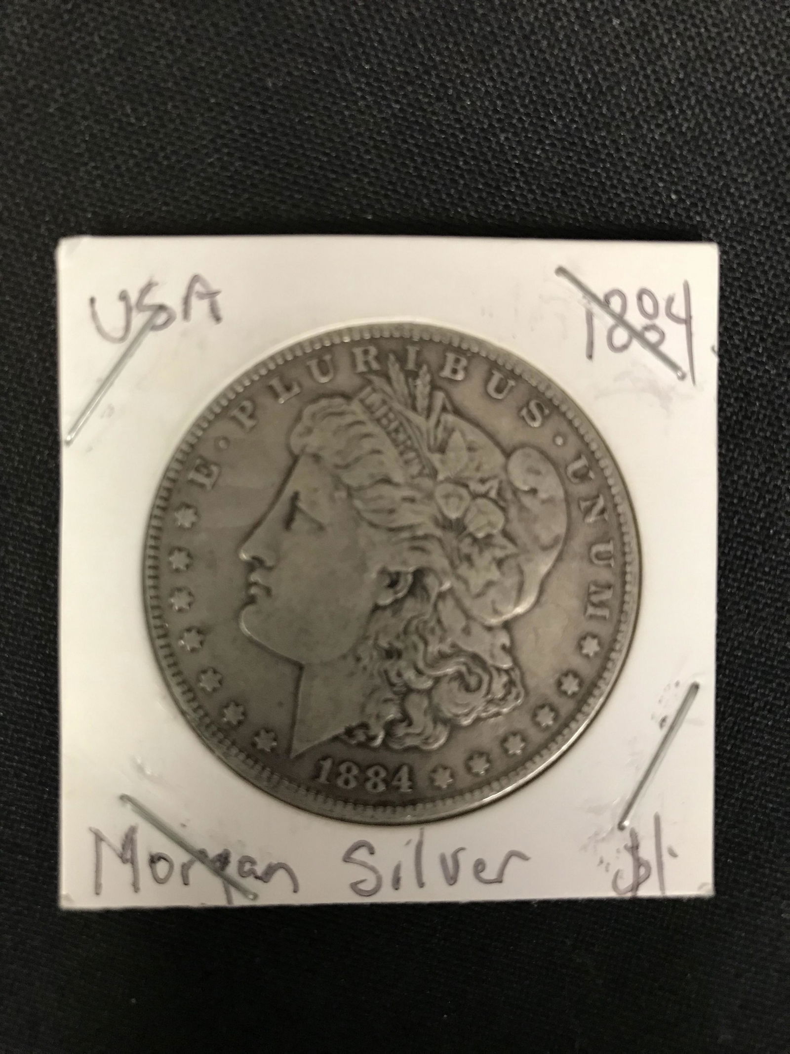 1884 US MORGAN SILVER DOLLAR (1 of 1)