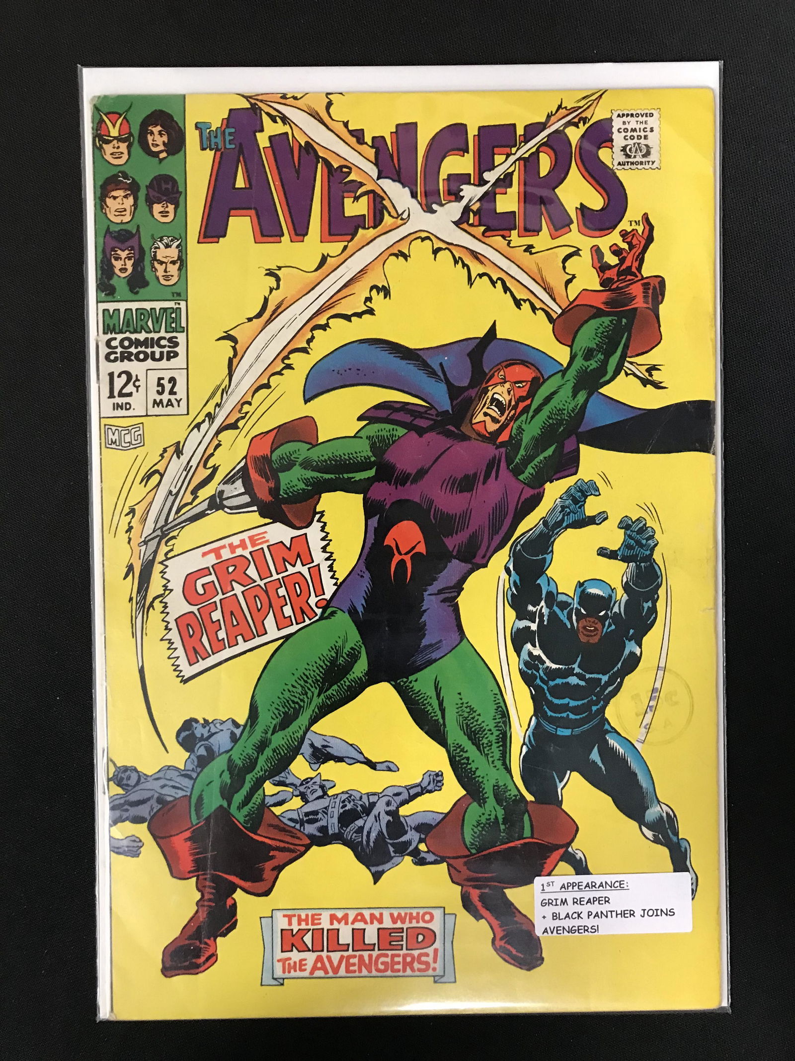 MARVEL COMICS AVENGERS NO.52 (1ST APP GRIM REAPER) (1 of 1)